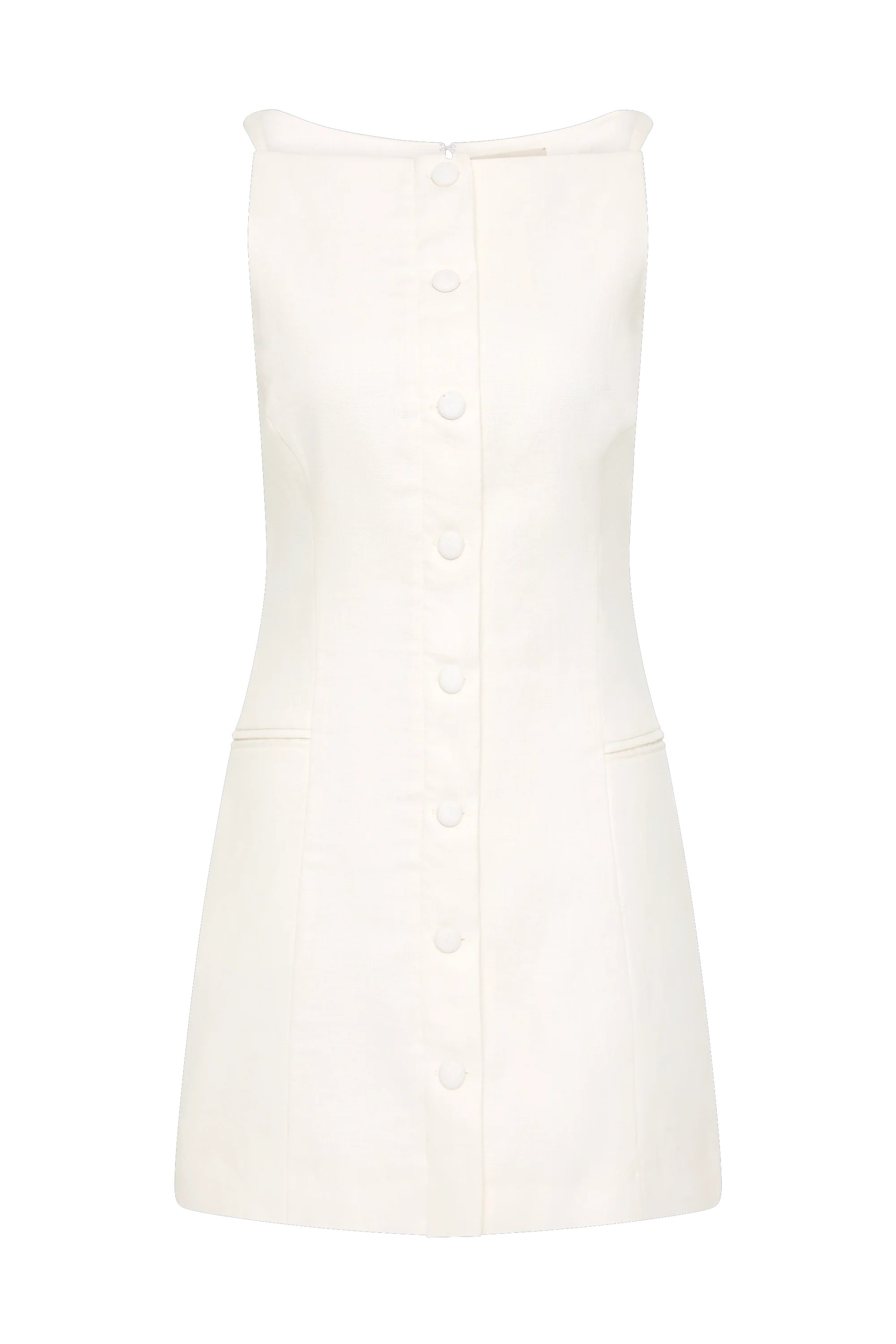 Ambra Mini Dress White - Final Sale - Image 8