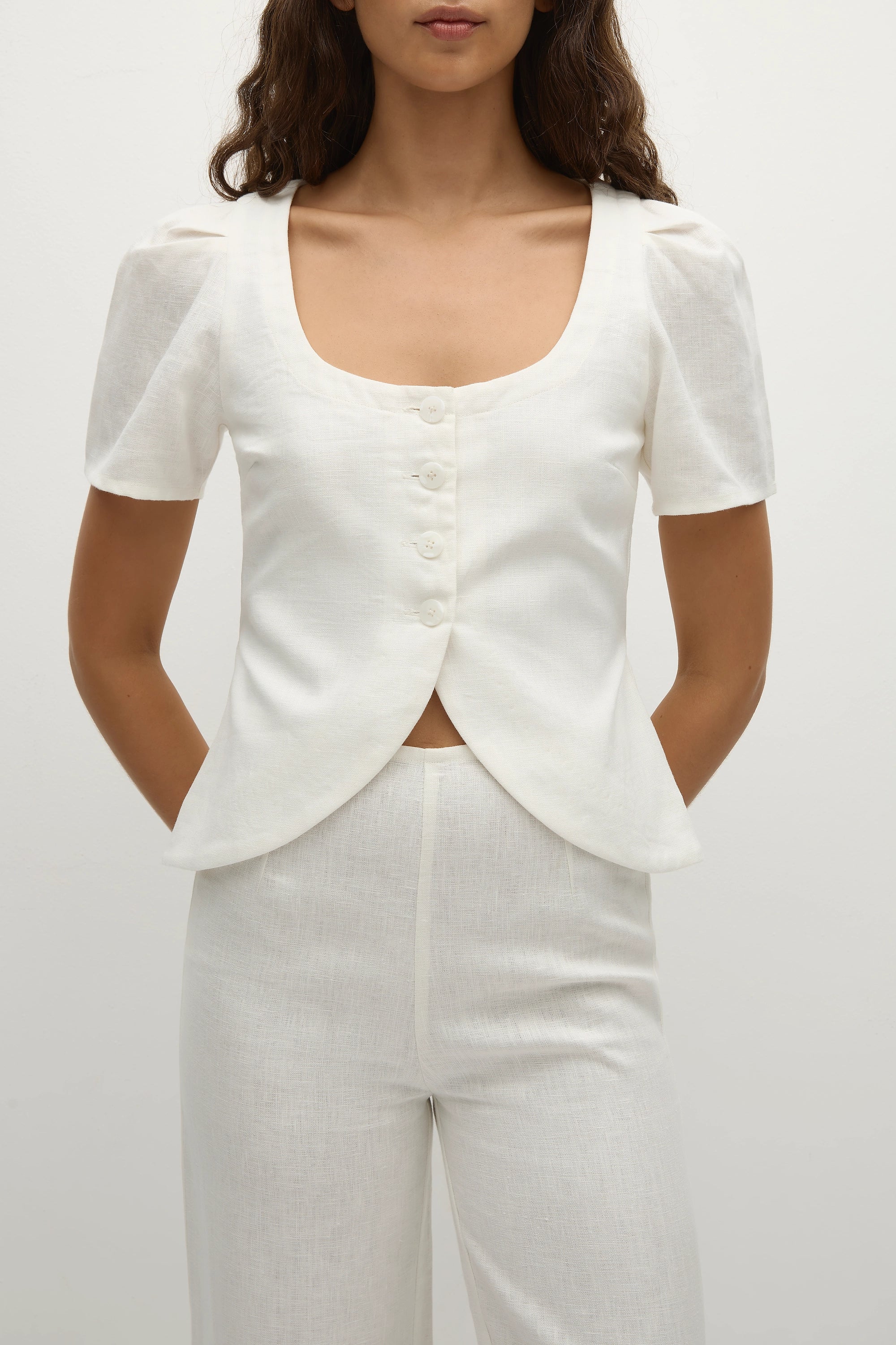 Audrey Vest White - Image 3