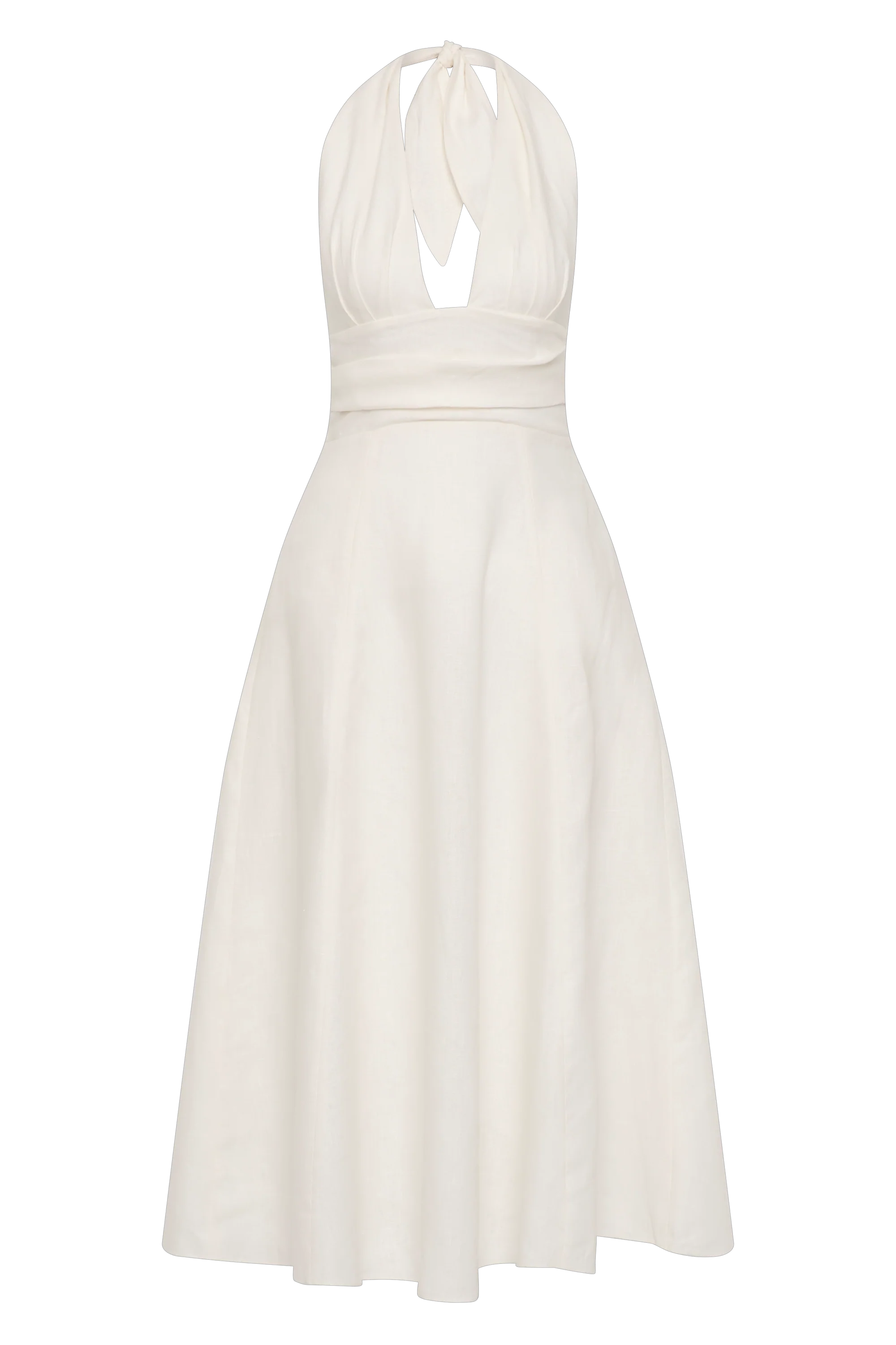 Bianca Midi Dress White - Image 11