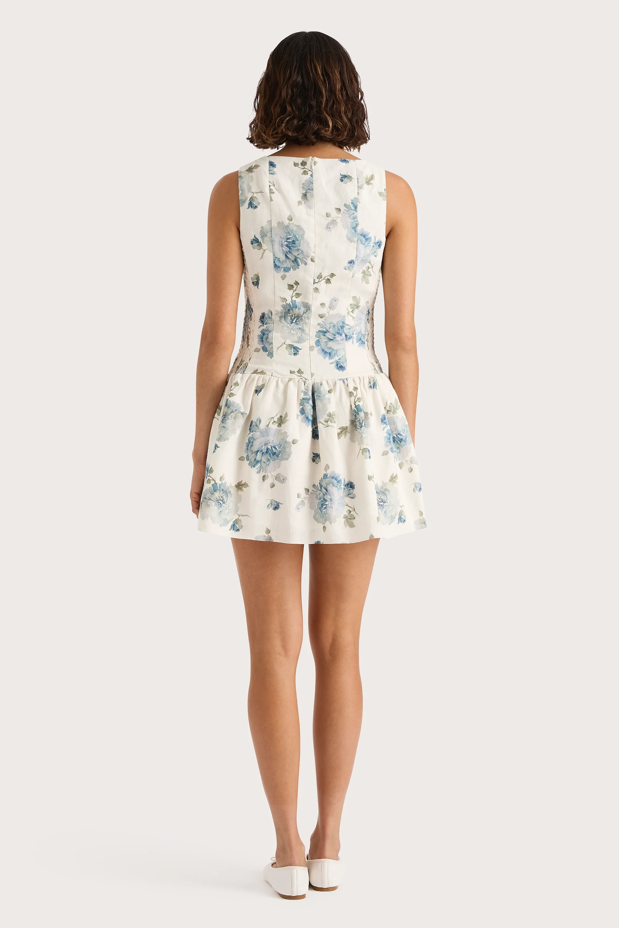 Blair Mini Dress Cecile Floral Pale Blue - Final Sale - Image 6