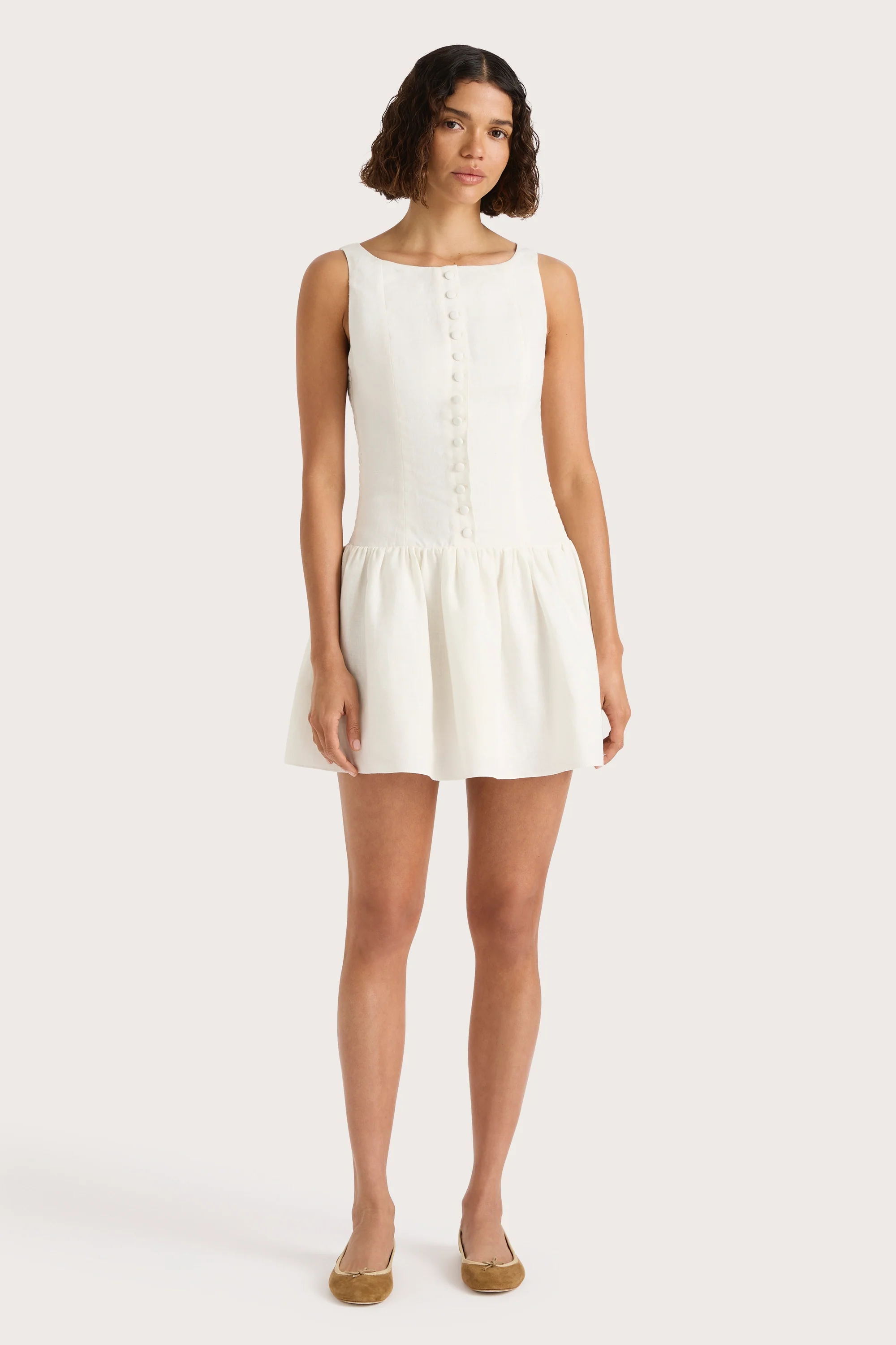 Blair Mini Dress White - Final Sale - Image 3