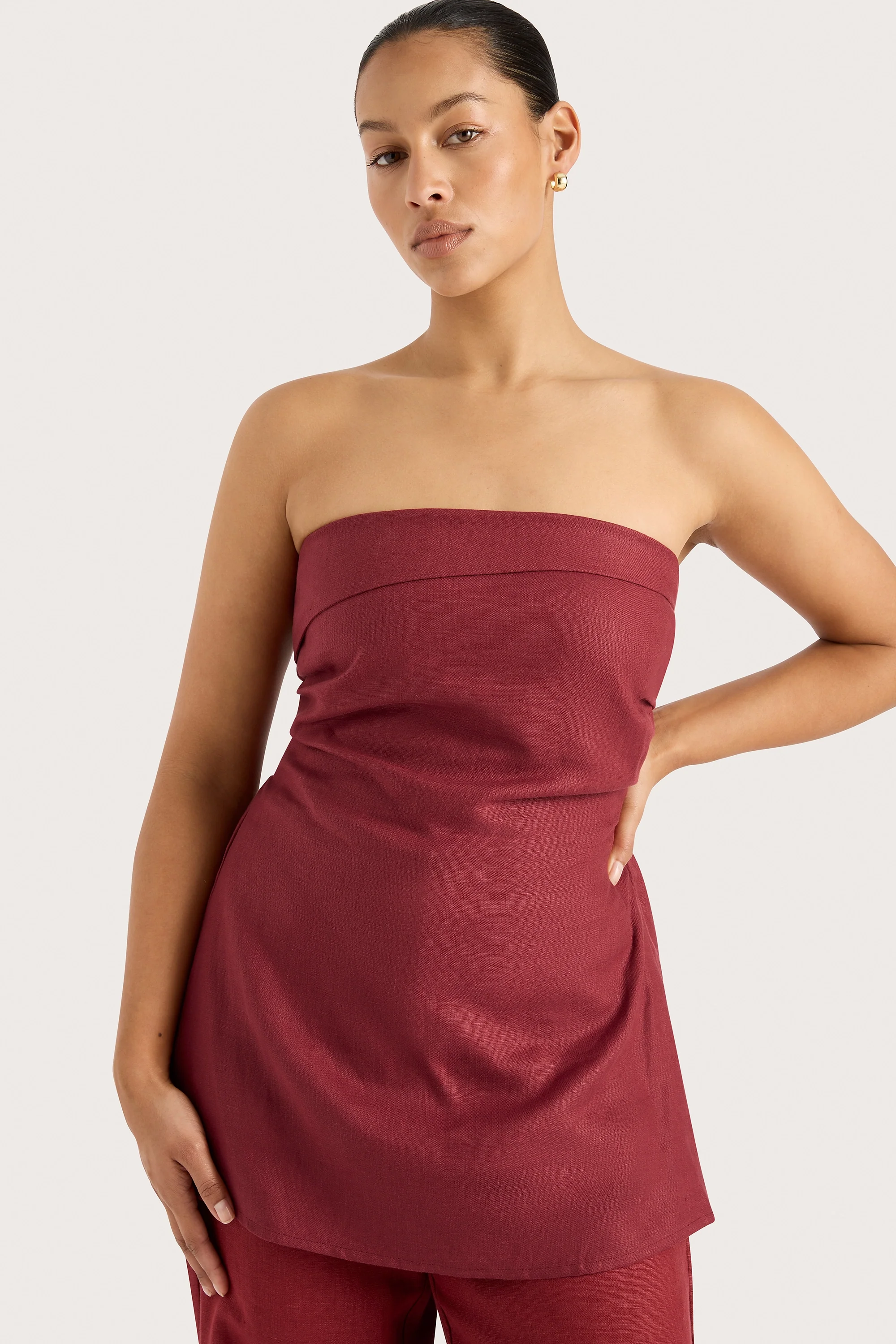 Boe Tunic Top Wine - Final Sale - Image 3