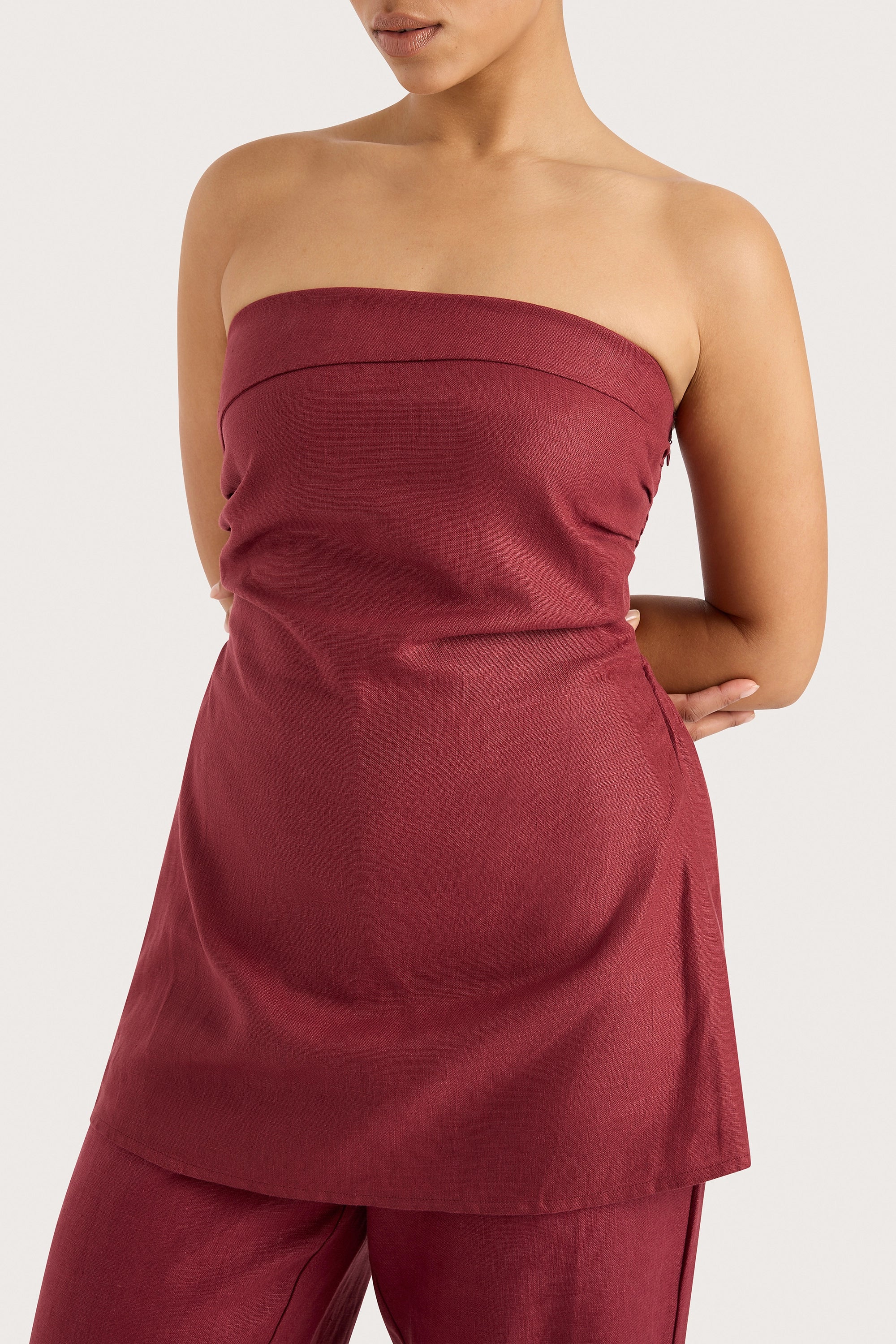 Boe Tunic Top Wine - Final Sale - Image 4