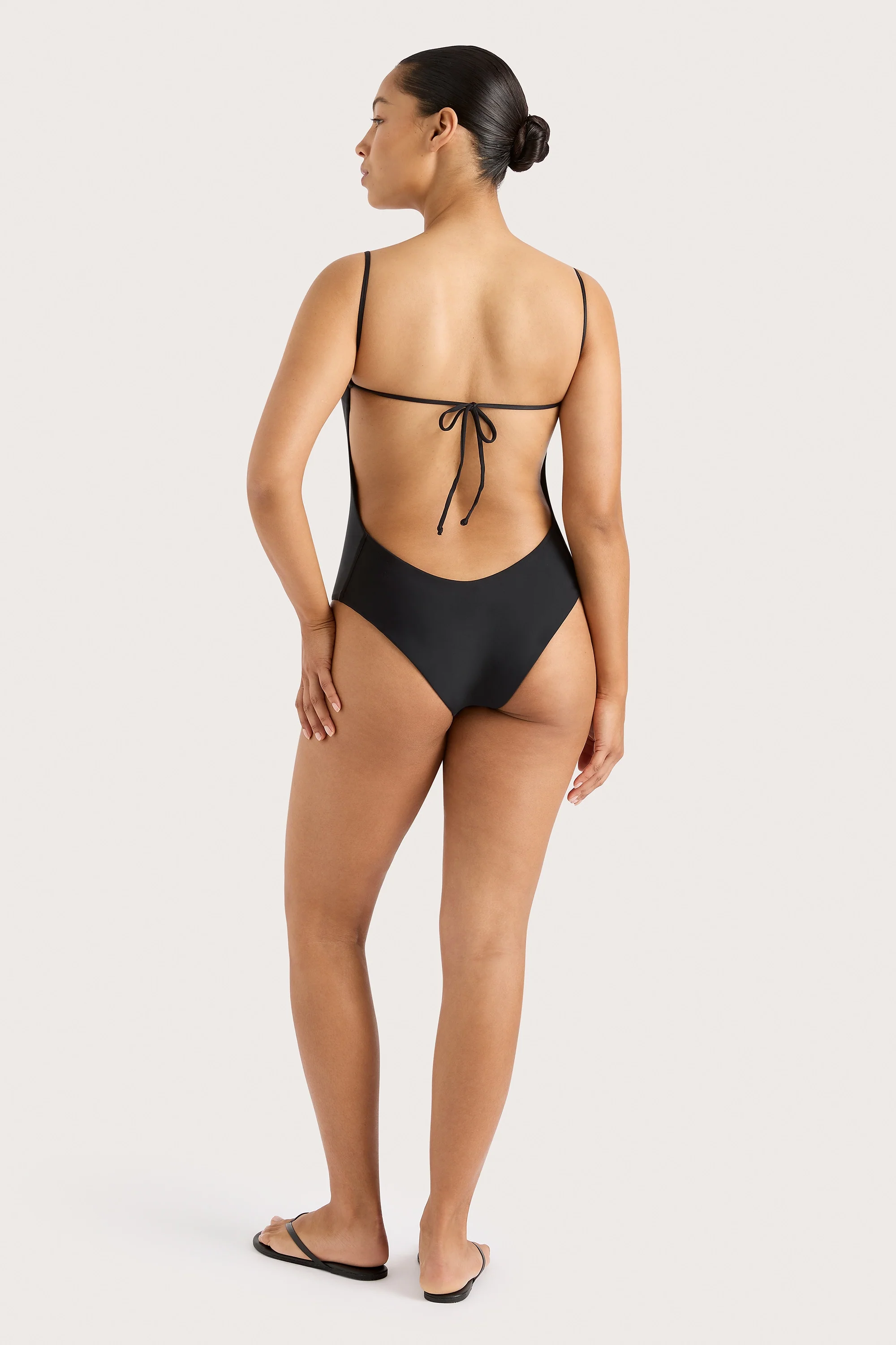 Cabo String One Piece Black - Final Sale - Image 6