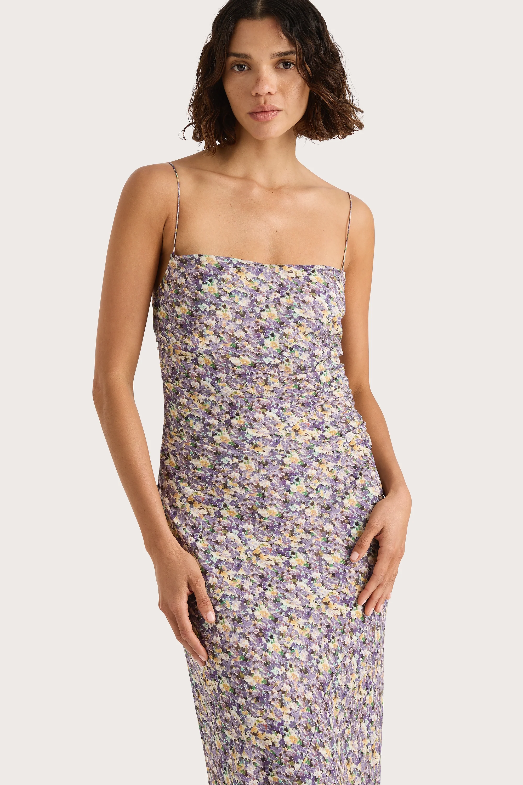 Clara Maxi Dress Valerie Floral Purple - Final Sale - Image 3