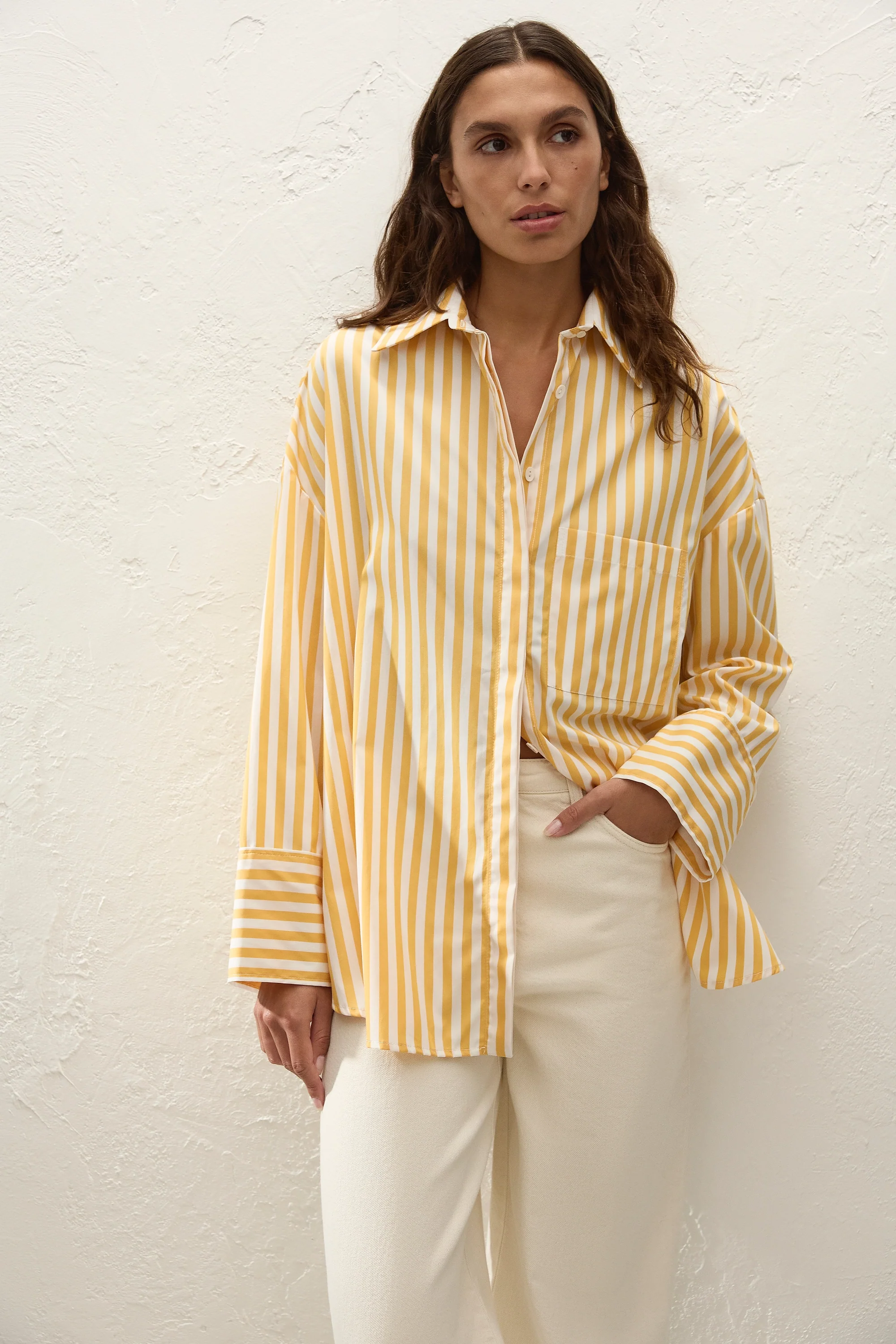 Clemente Shirt Orozco Stripe Mustard - Image 7
