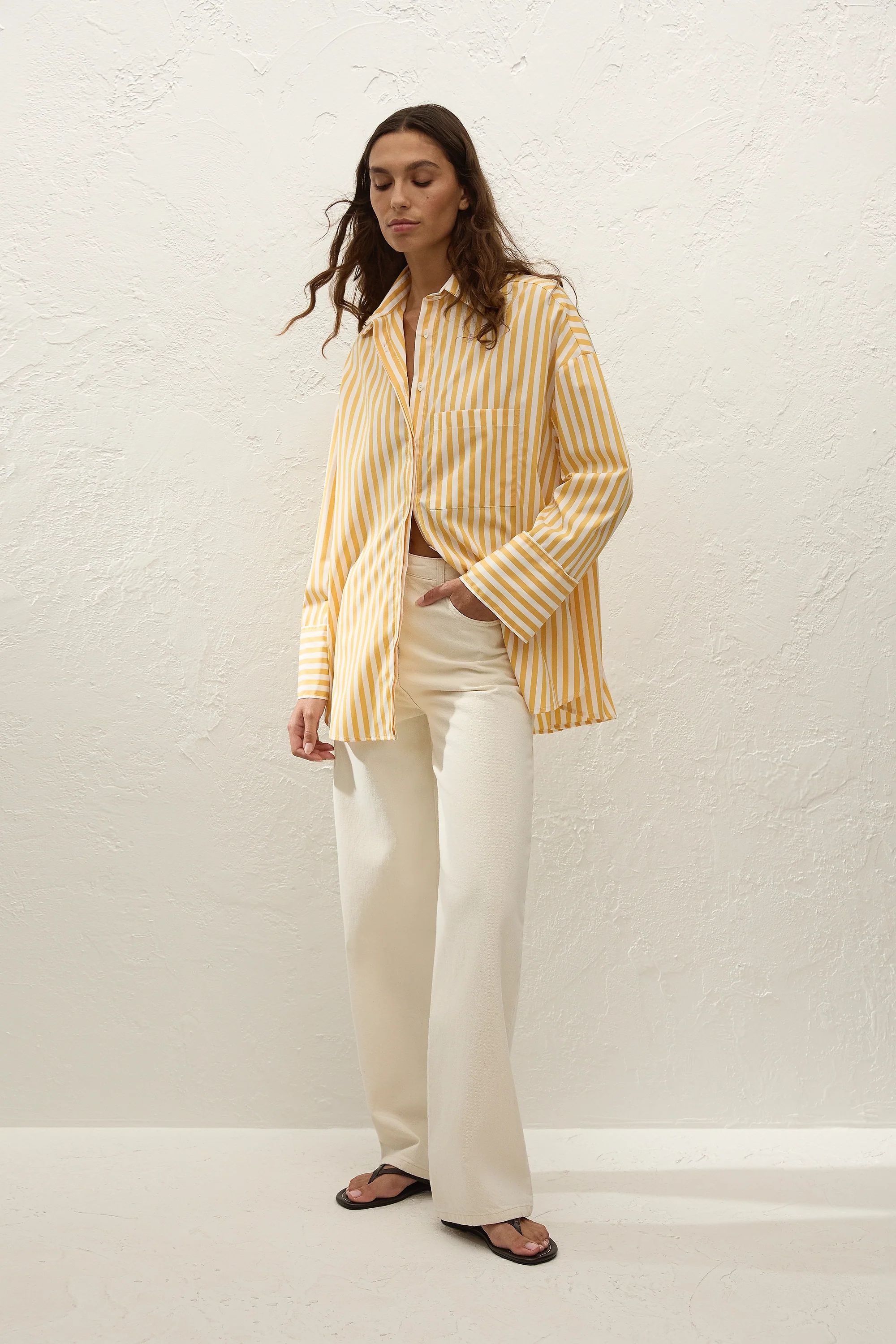 Clemente Shirt Orozco Stripe Mustard - Image 8