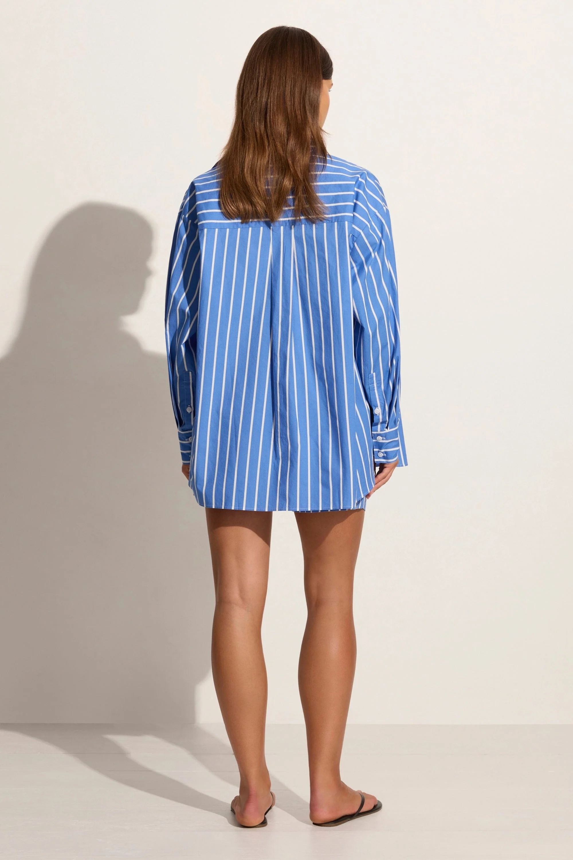 Daija Shirt Adia Stripe Ocean Blue - Final Sale - Image 3