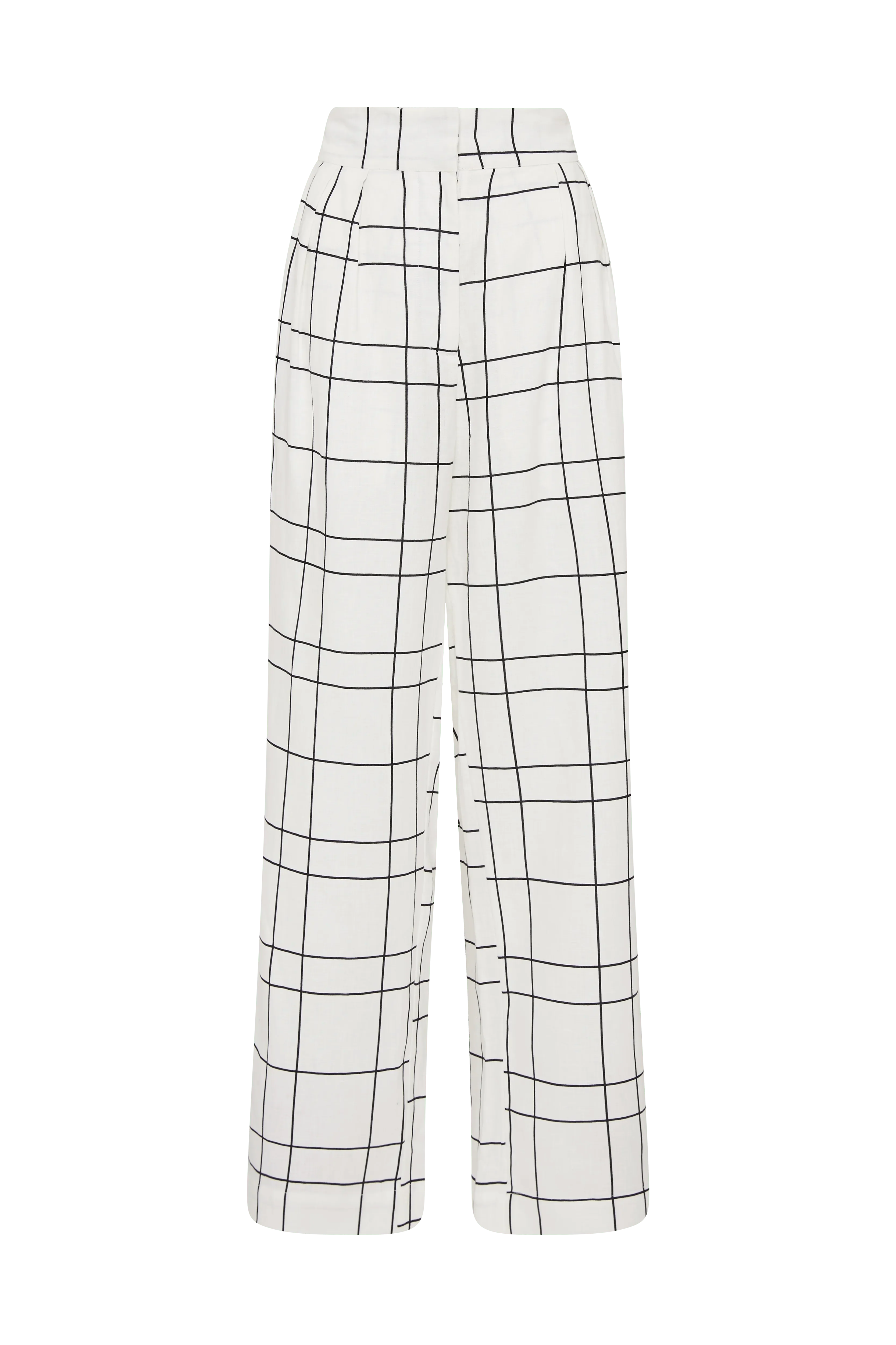 Duomo Pant Letizia Check White - Final Sale - Image 6