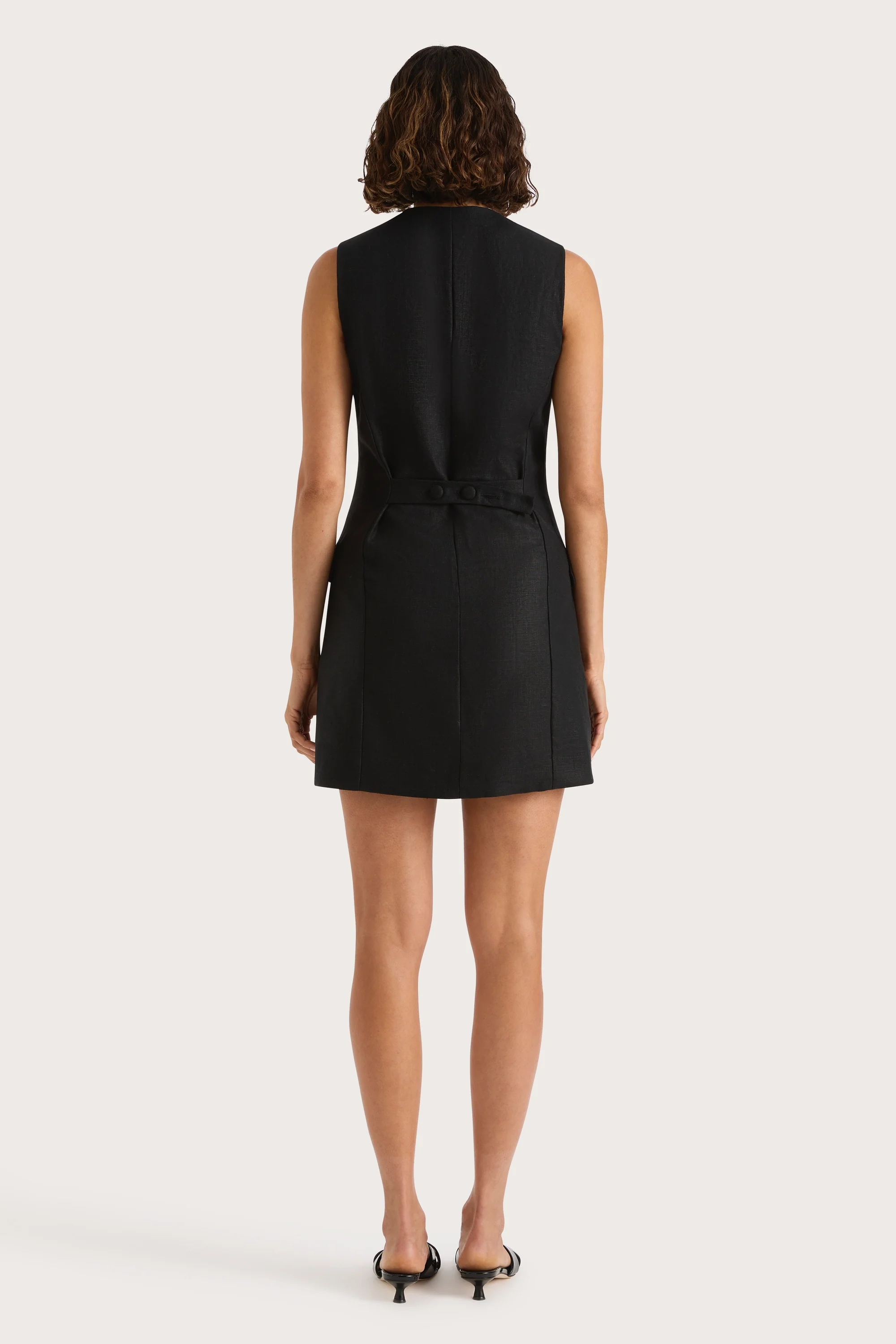 Eloise Mini Dress Black - Final Sale - Image 5