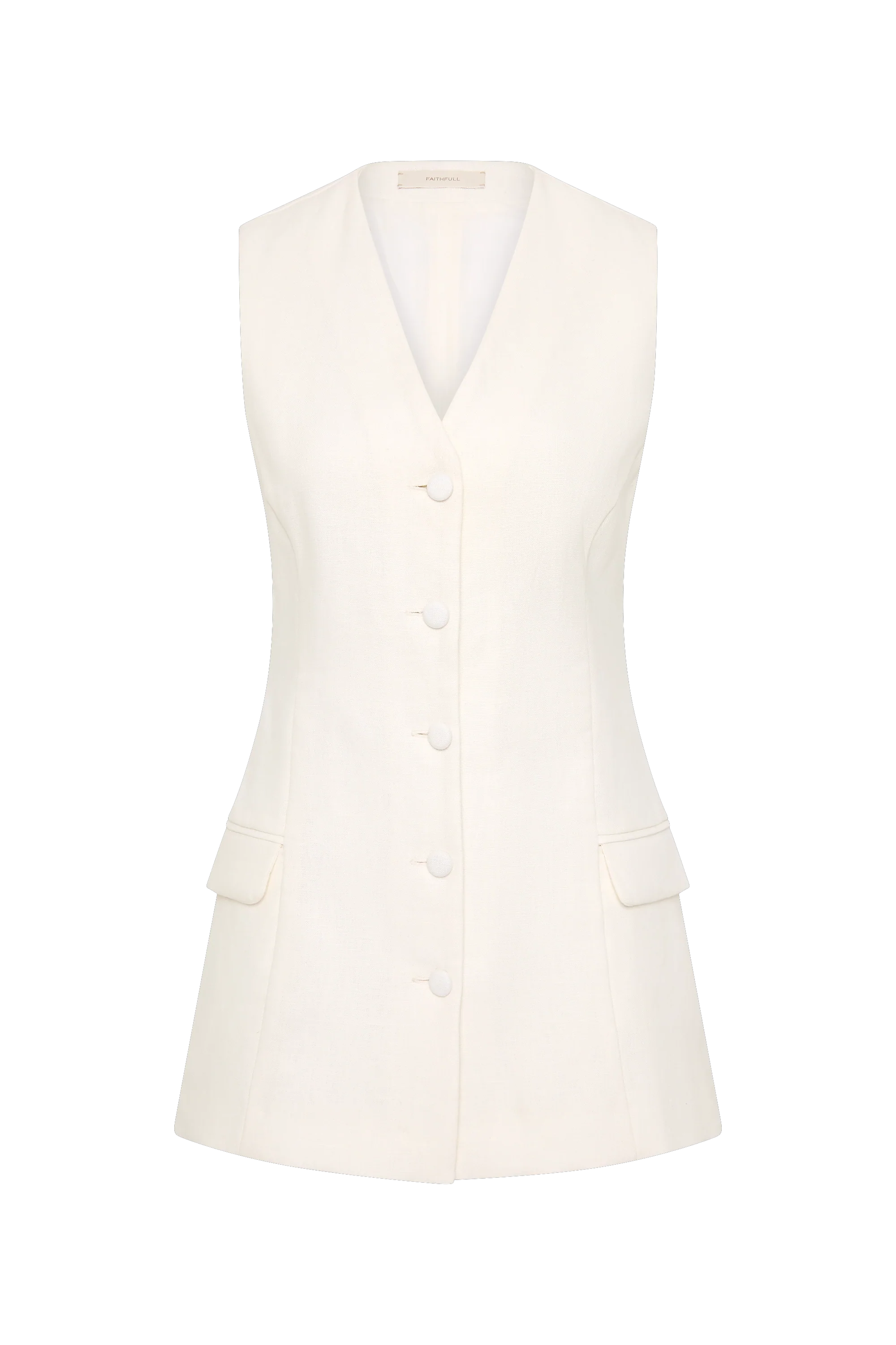 Eloise Vest White - Final Sale - Image 8