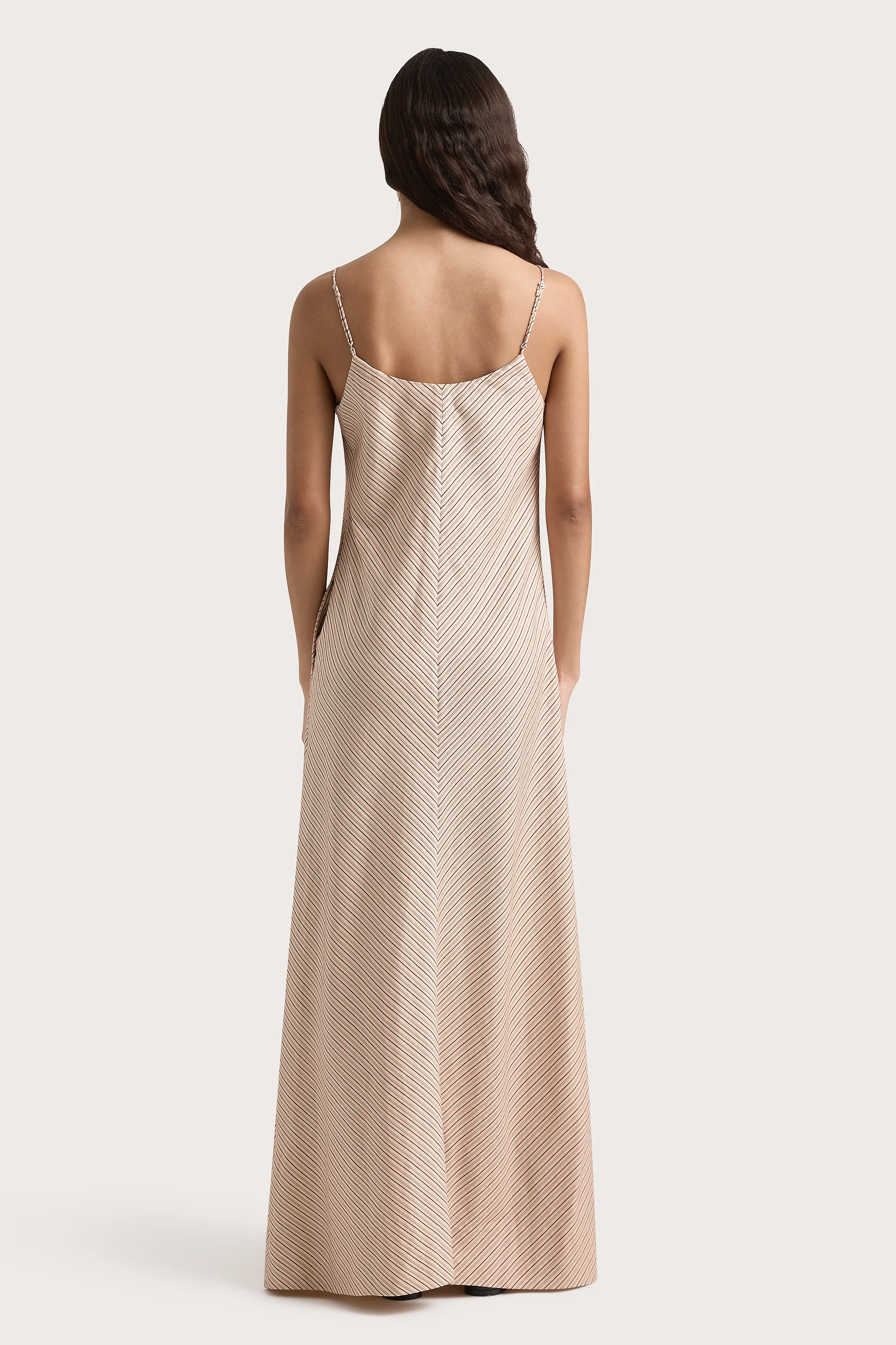 Elyna Maxi Dress Pinstripe Garnet Blush - Final Sale - Image 6