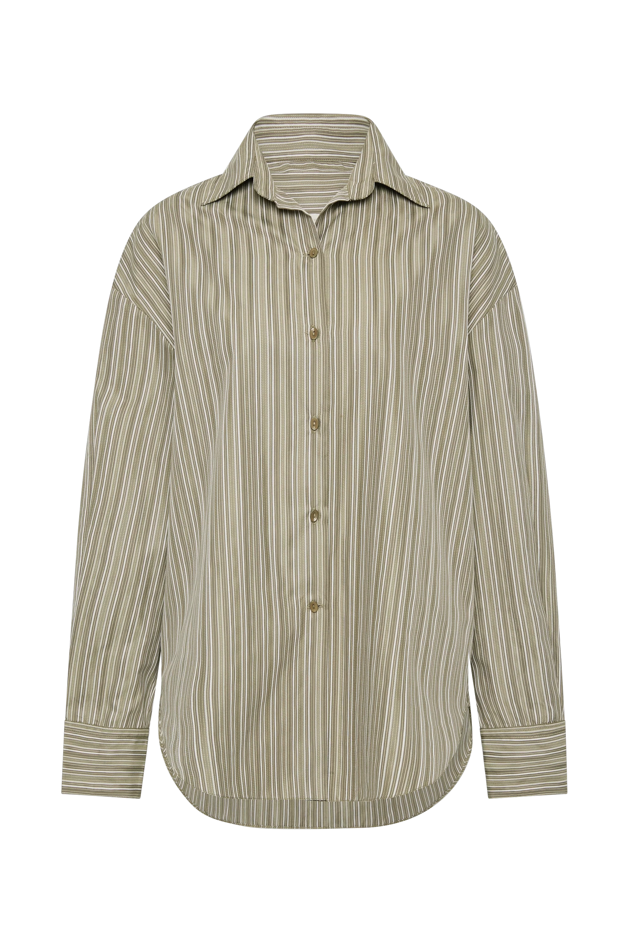 En Vau Shirt Khaki Stripe - Final Sale - Image 7