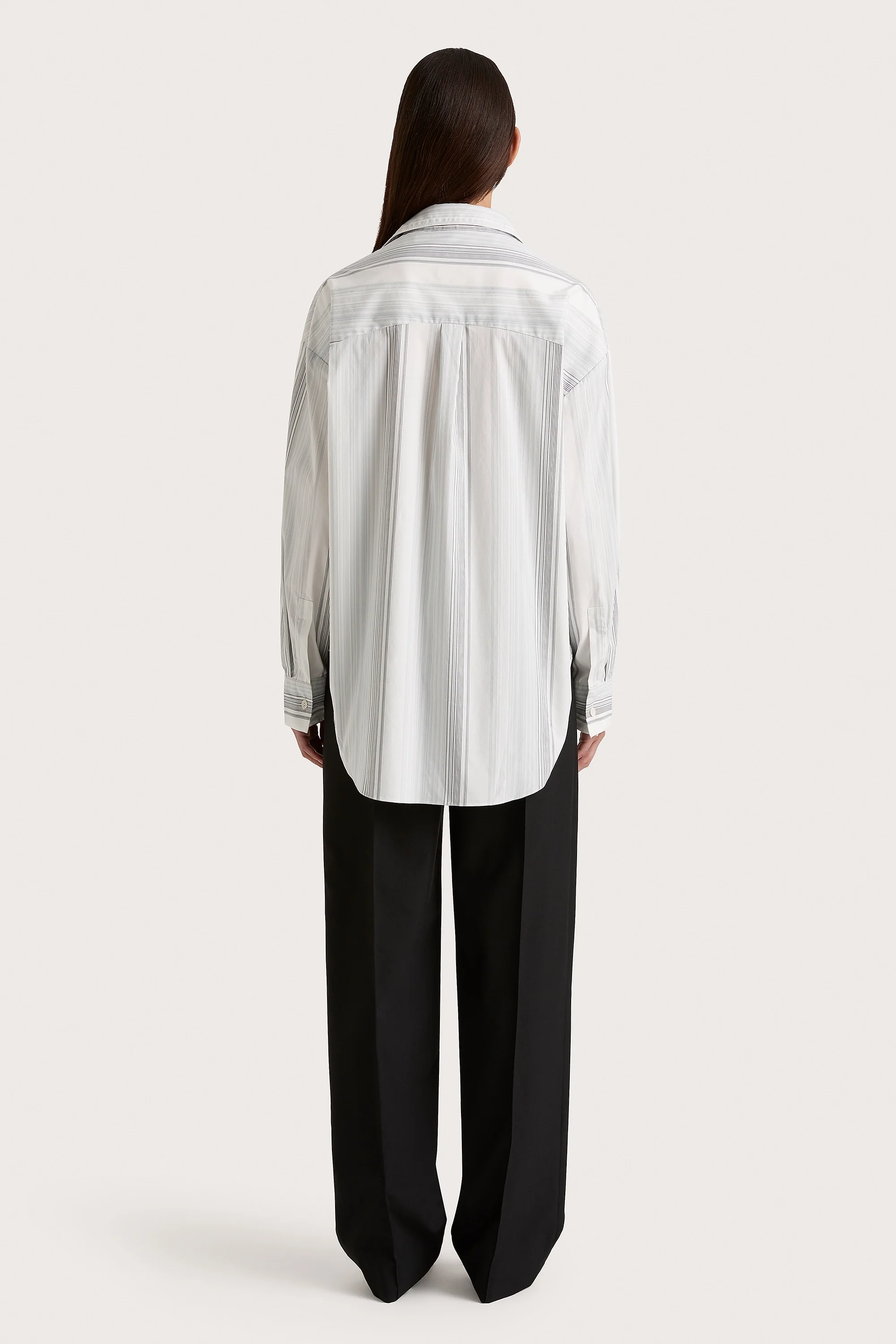 En Vau Shirt Striped Soft Blue - Final Sale - Image 9