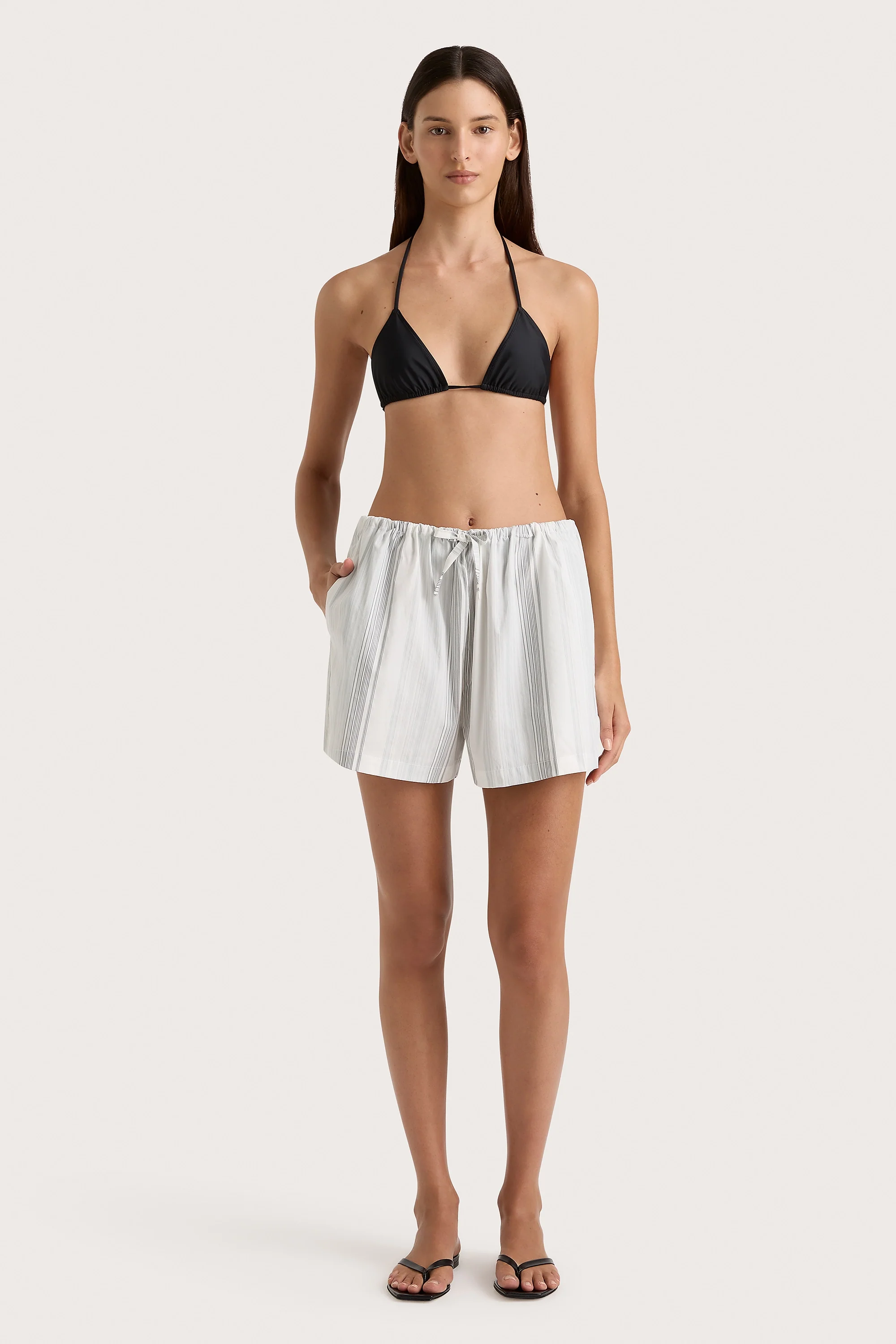 En Vau Short Striped Soft Blue - Final Sale - Image 4