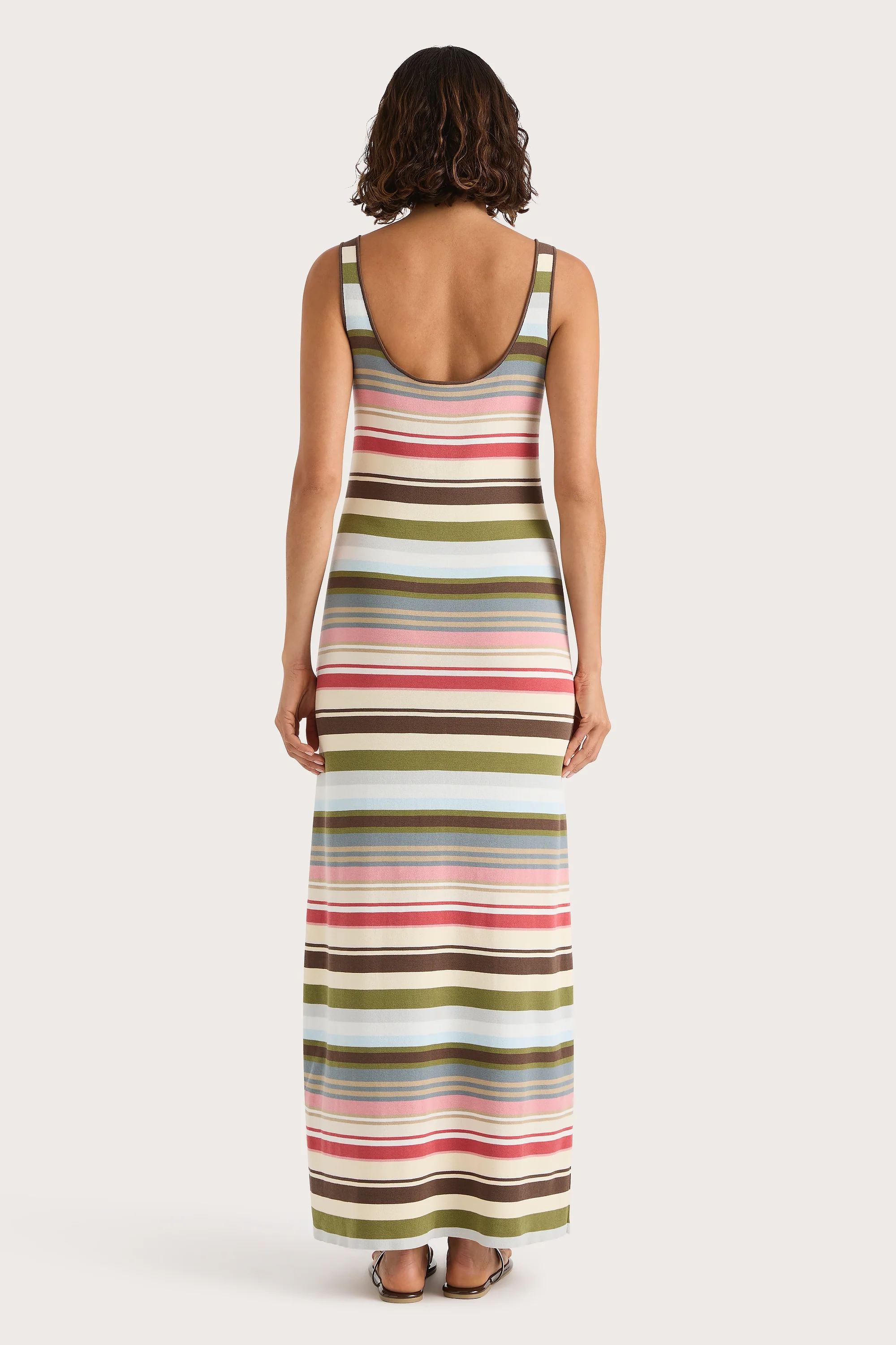 Enya Midi Dress Meleu Stripe Multi - Final Sale - Image 5