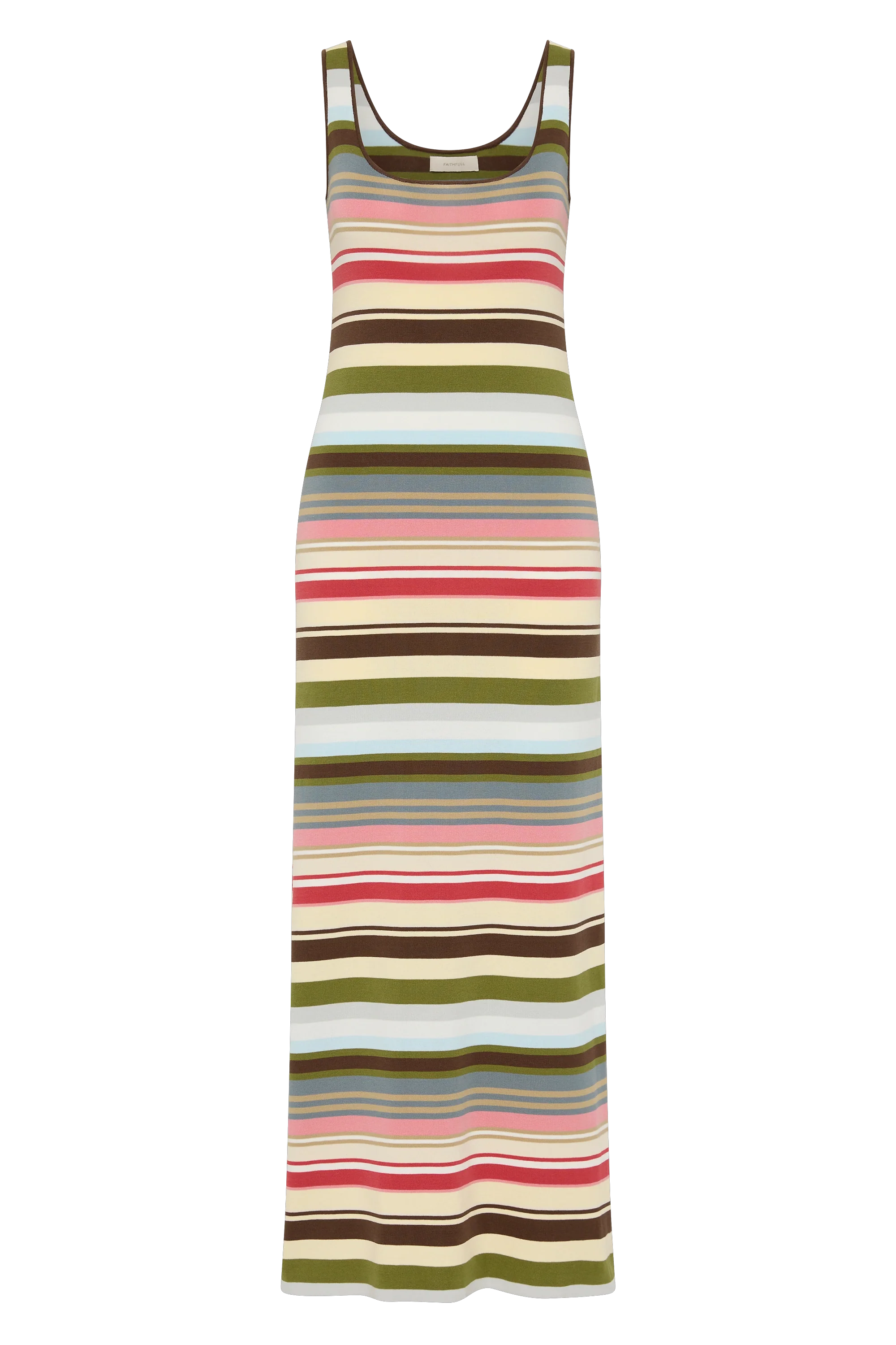 Enya Midi Dress Meleu Stripe Multi - Final Sale - Image 8