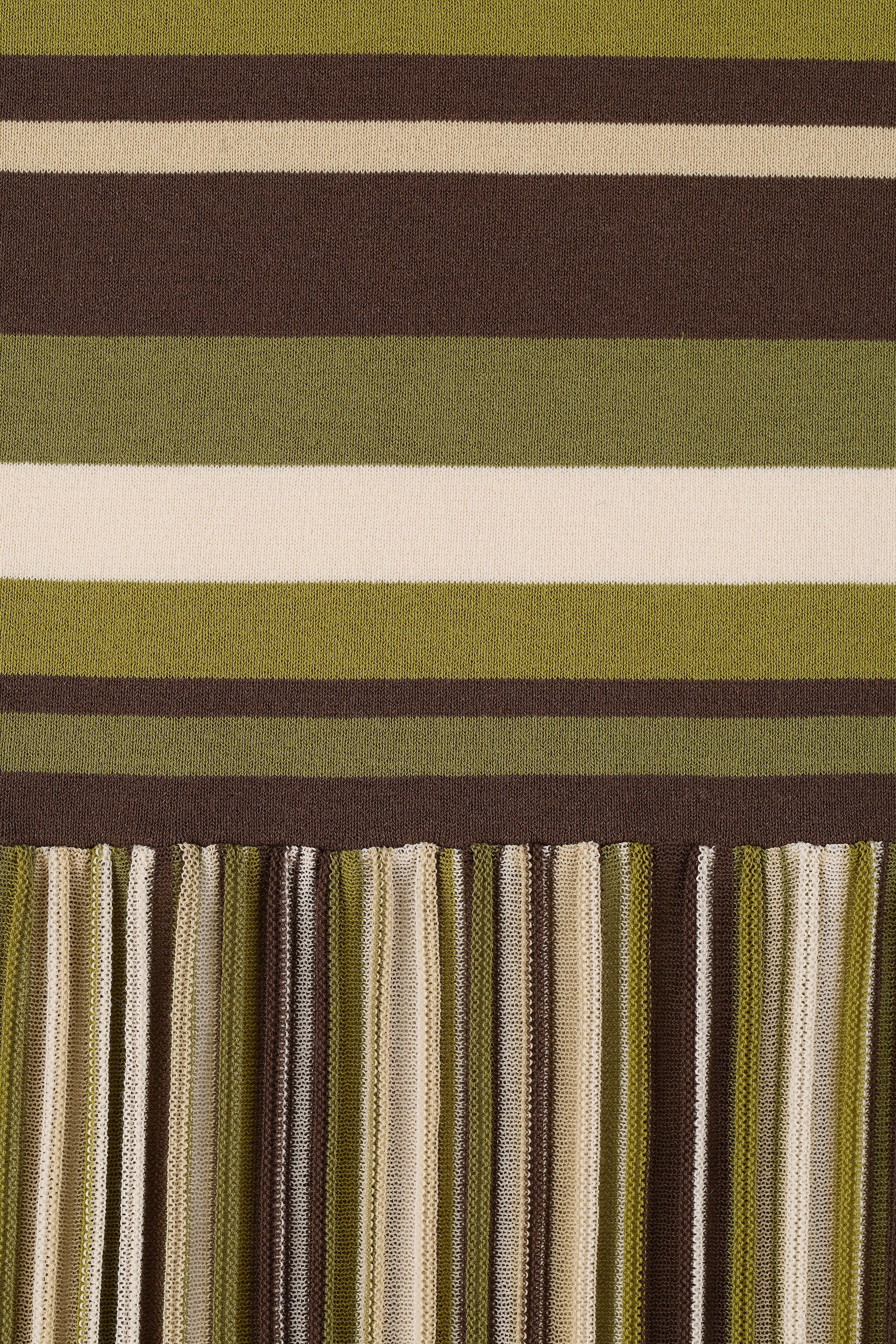 Essenia Knit Dress Espresso Pine Stripe - Image 6