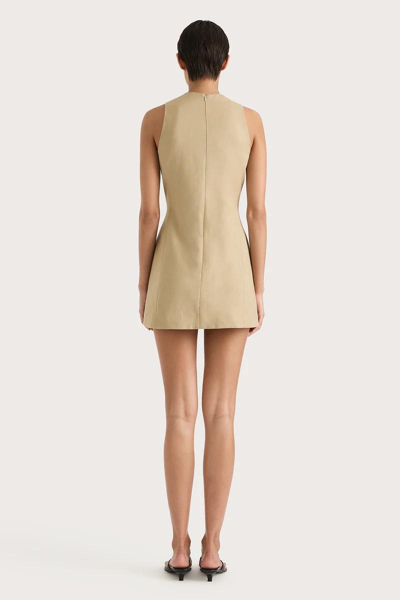Eveline Mini Dress Caramel - Final Sale - Image 4