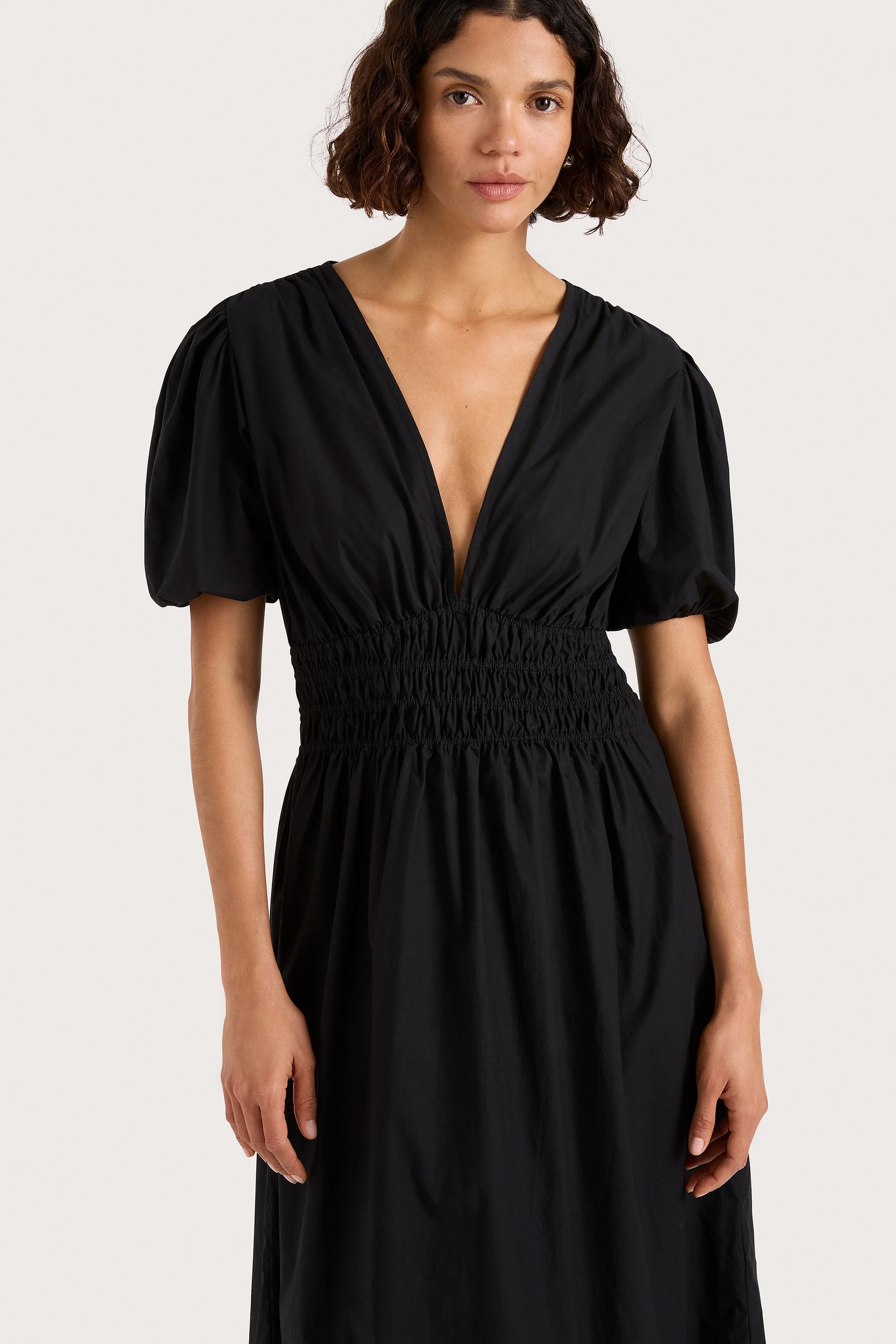 Grace Midi Dress Black - Image 3