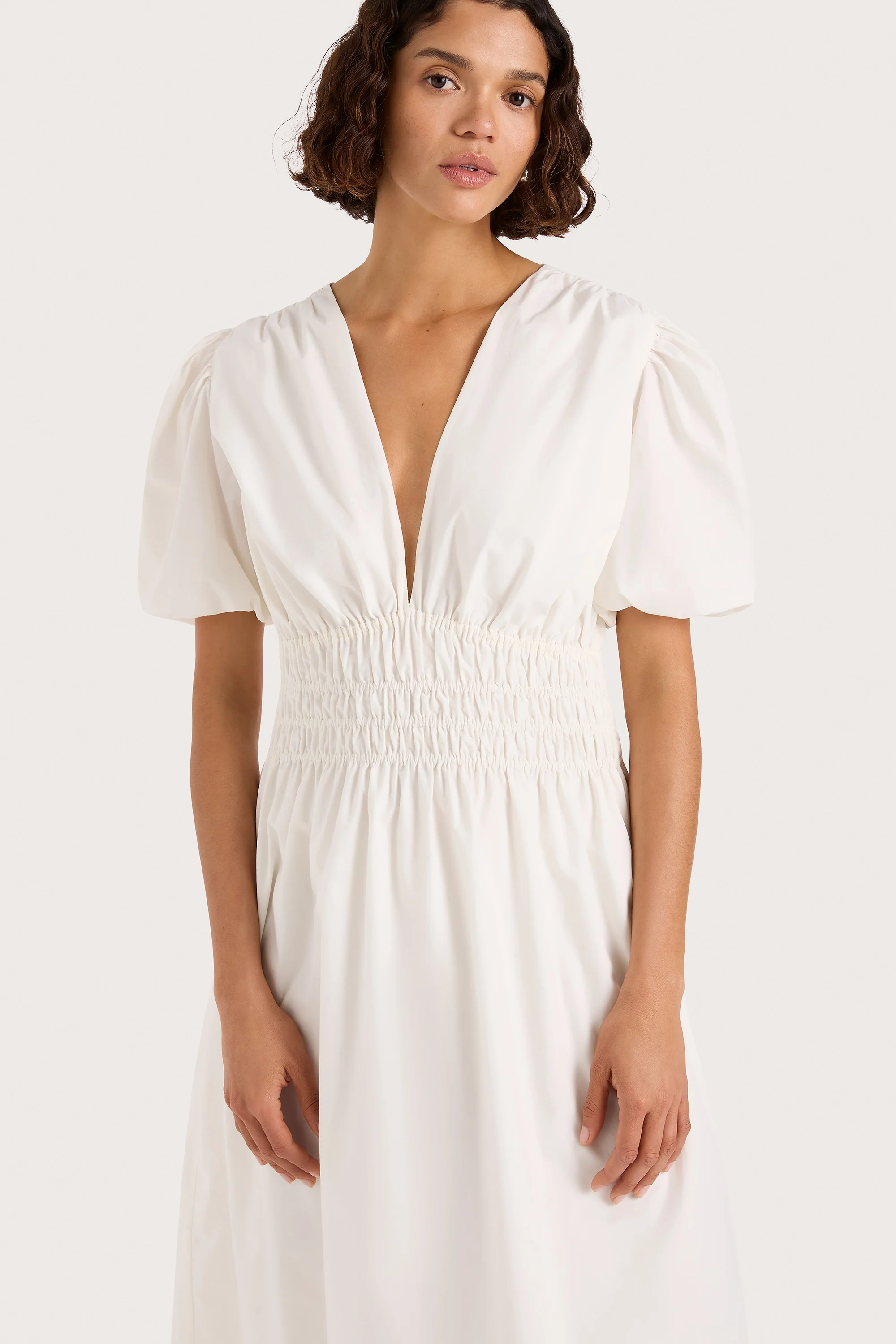 Grace Midi Dress White - Image 3