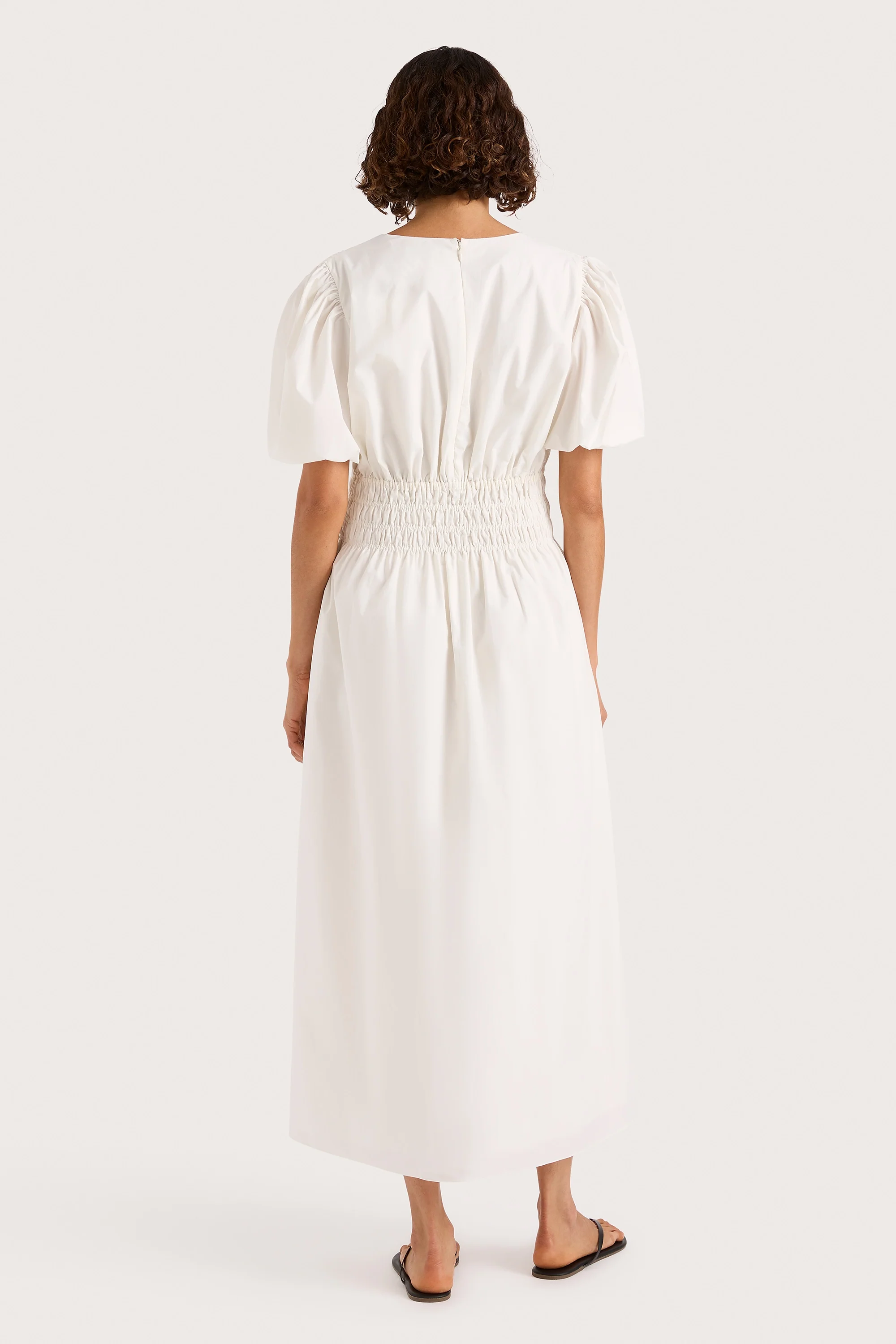 Grace Midi Dress White - Image 5