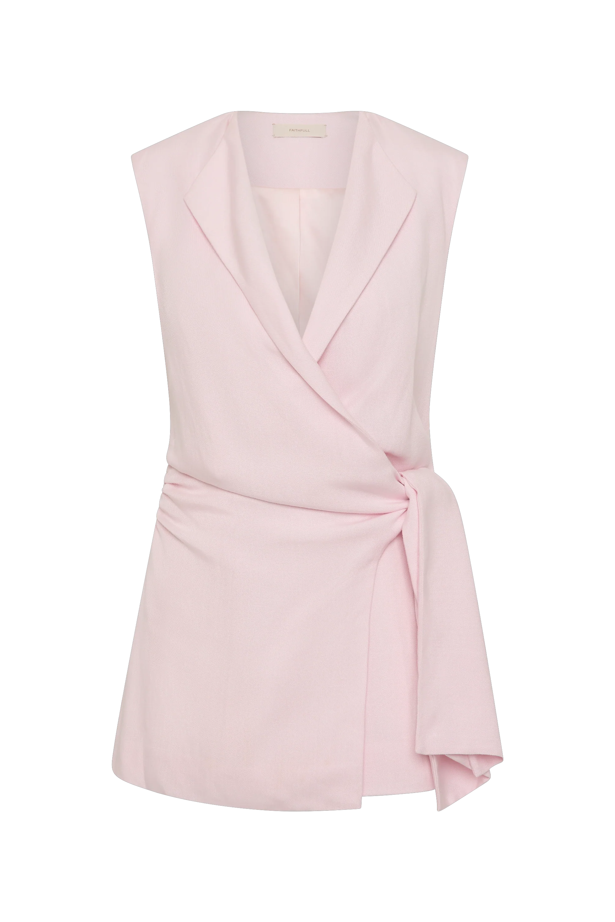 Jagger Wrap Vest Pale Pink - Image 7