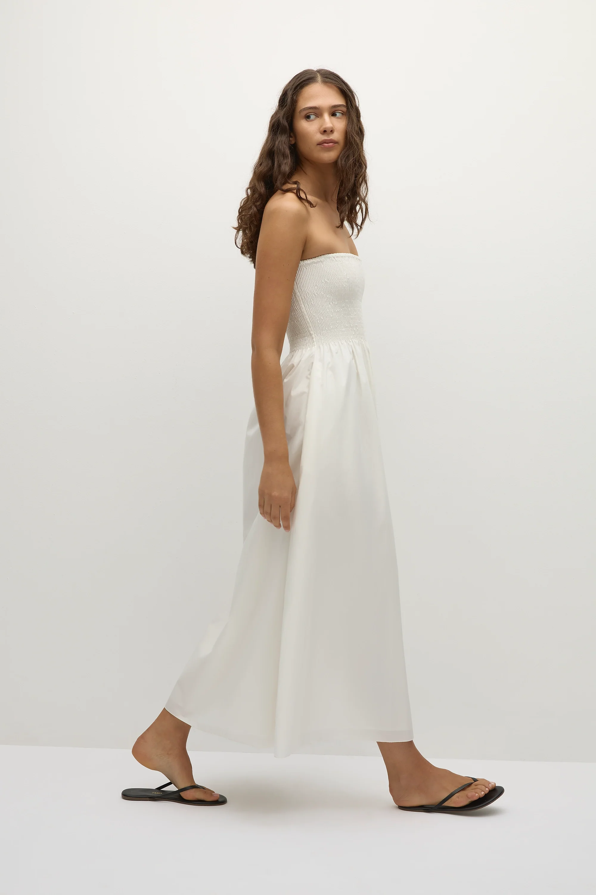 Jamie Midi Dress White - Image 4