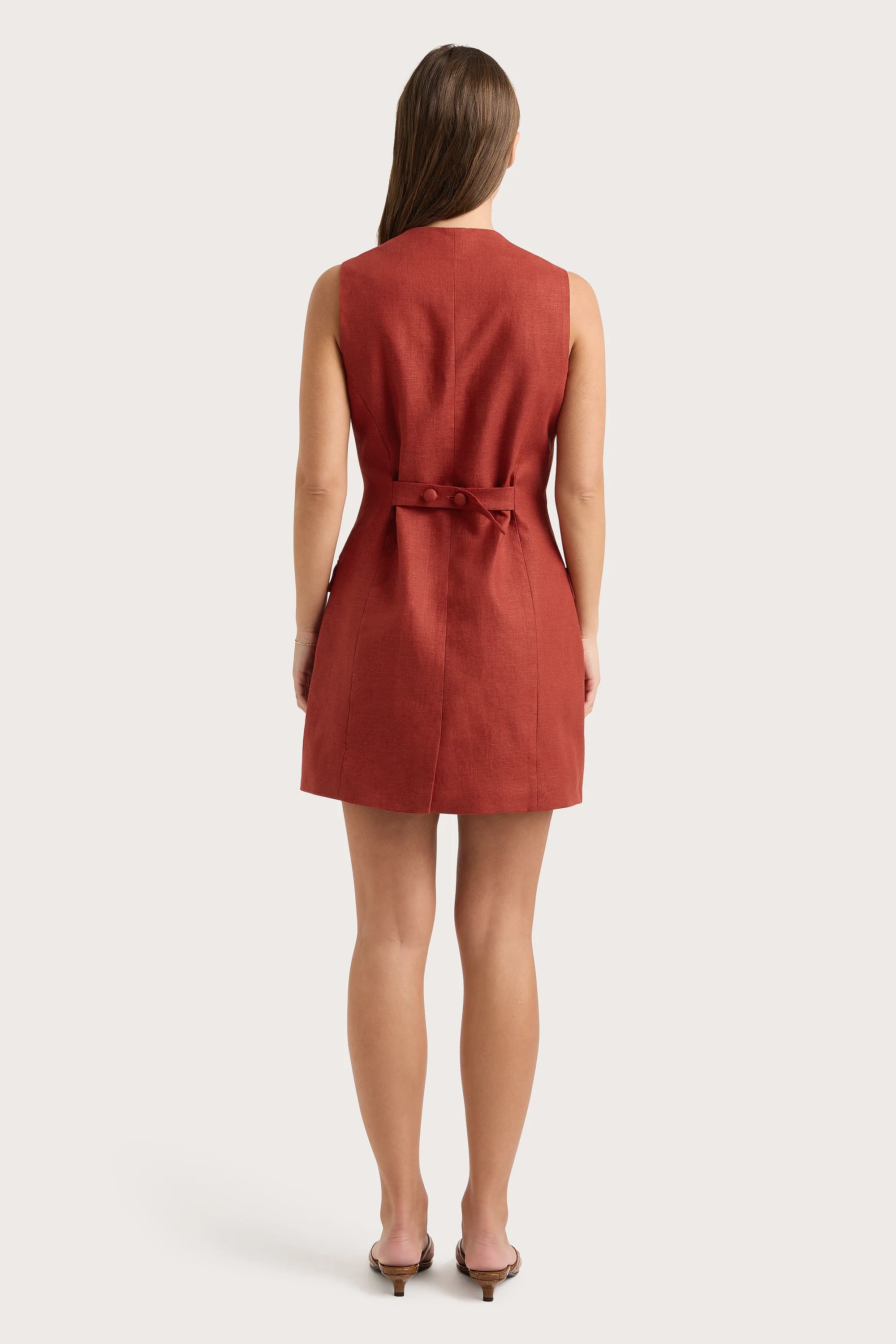Jane Mini Dress Garnet - Final Sale - Image 4