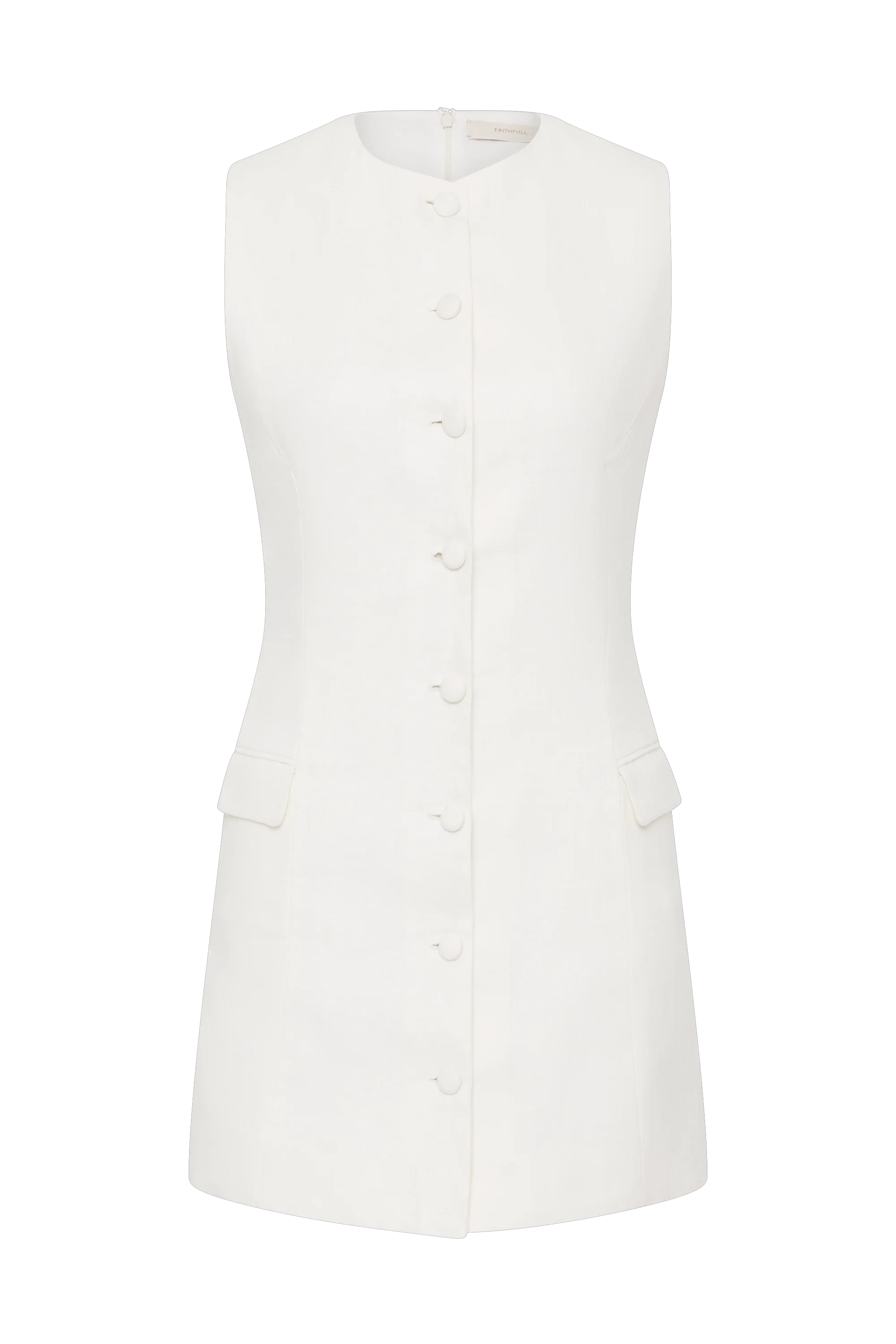 Jane Mini Dress White - Final Sale - Image 13