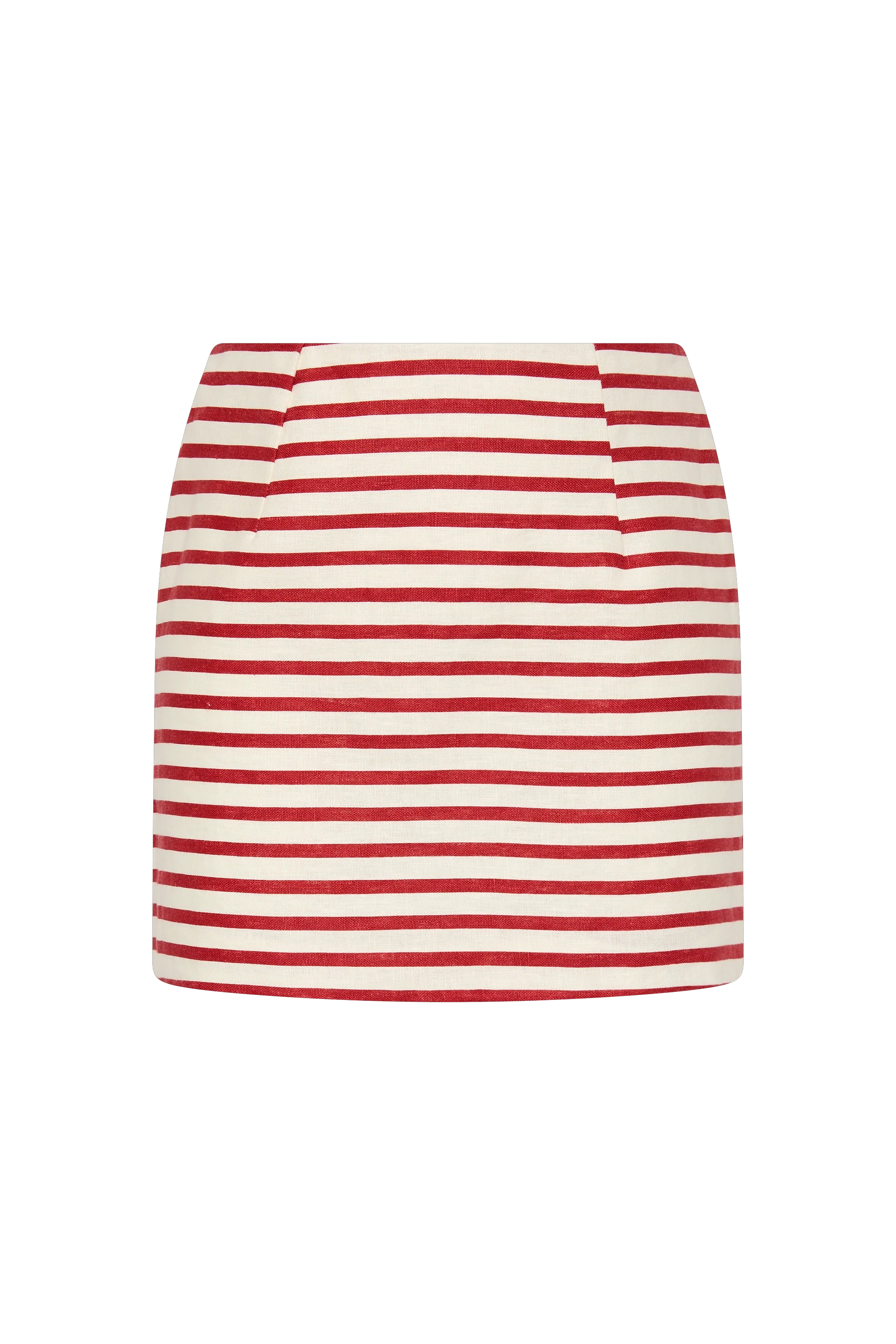 Jane Mini Skirt Breton Stripe Red - Final Sale - Image 8