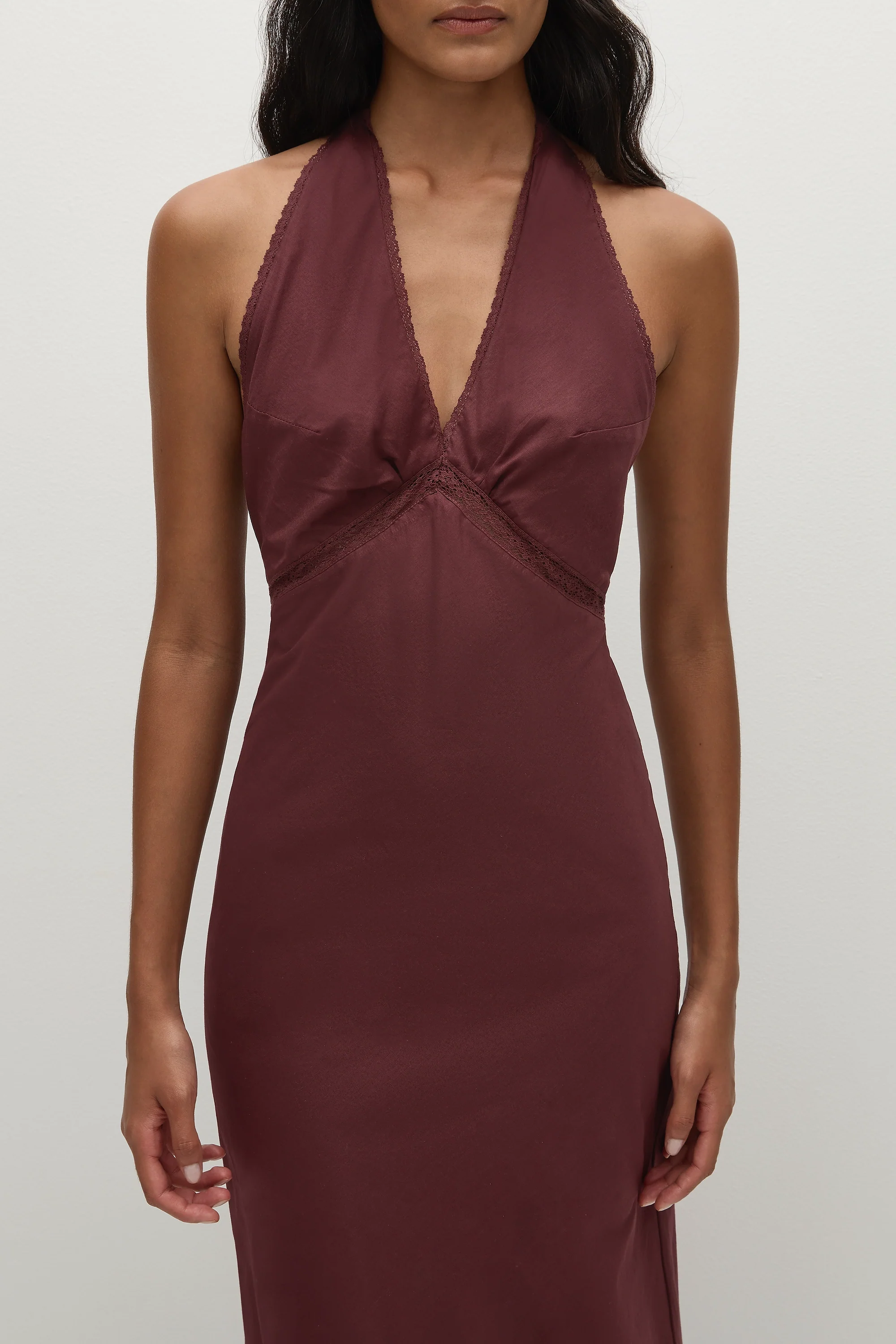 Jasmine Maxi Dress Bordeaux - Image 3