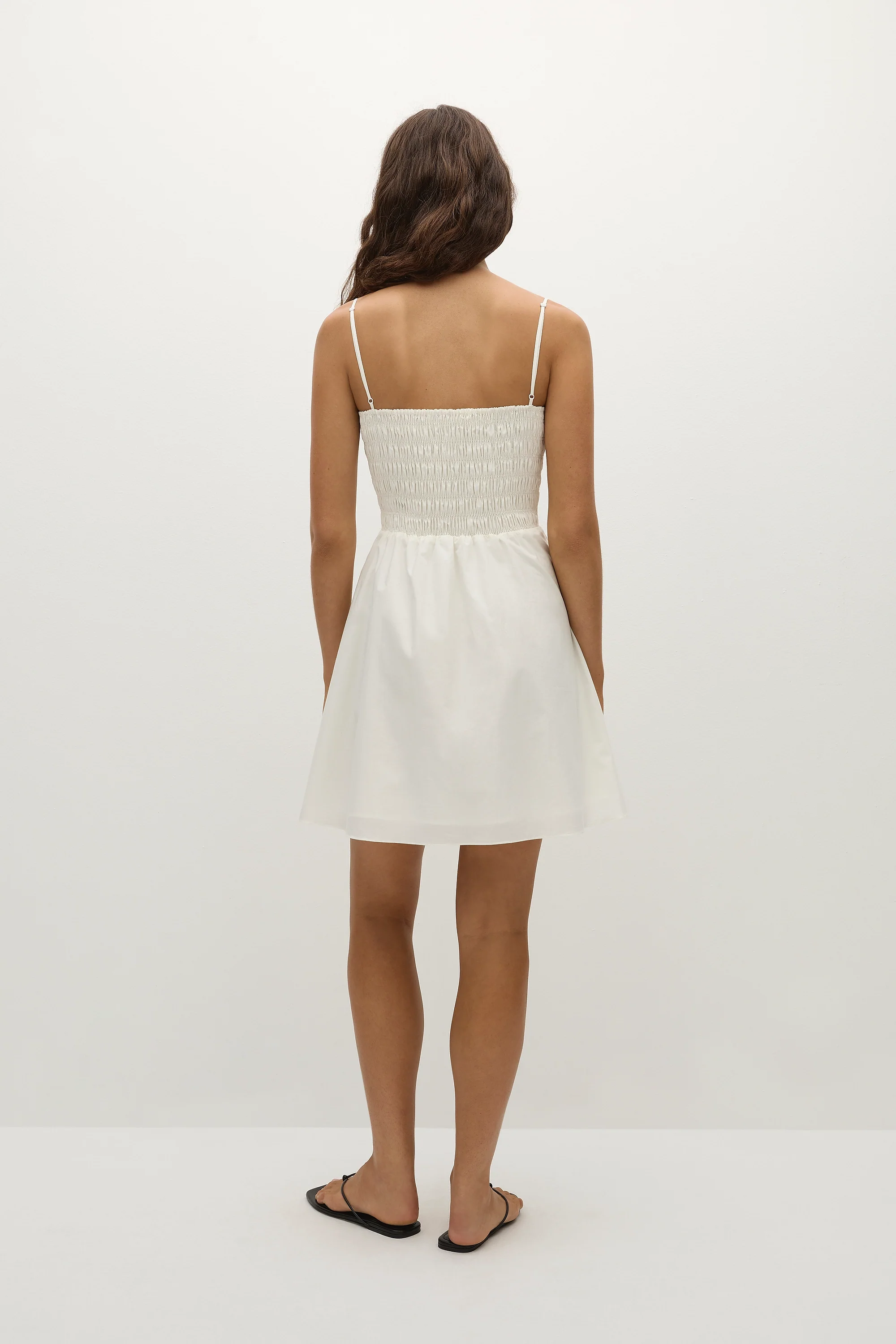 Jean Mini Dress White - Image 4