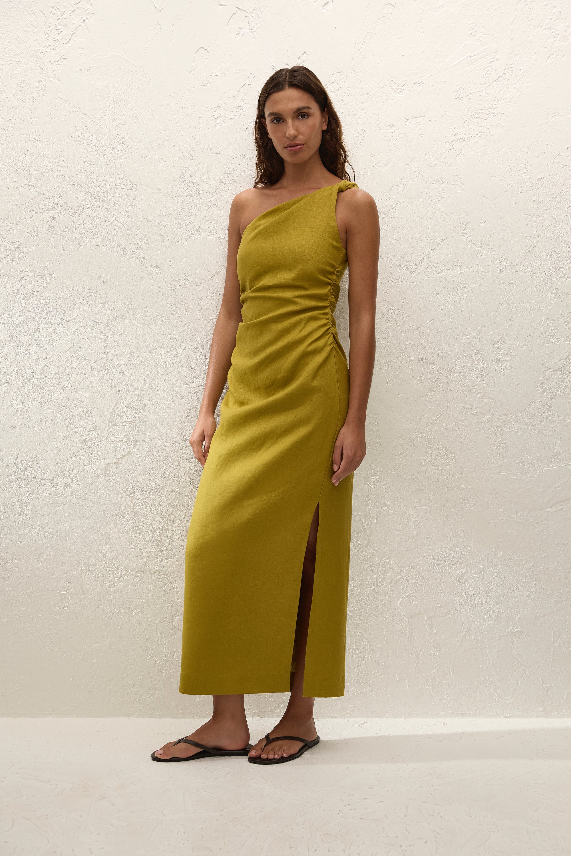 Jomana Midi Dress Olive - Image 4