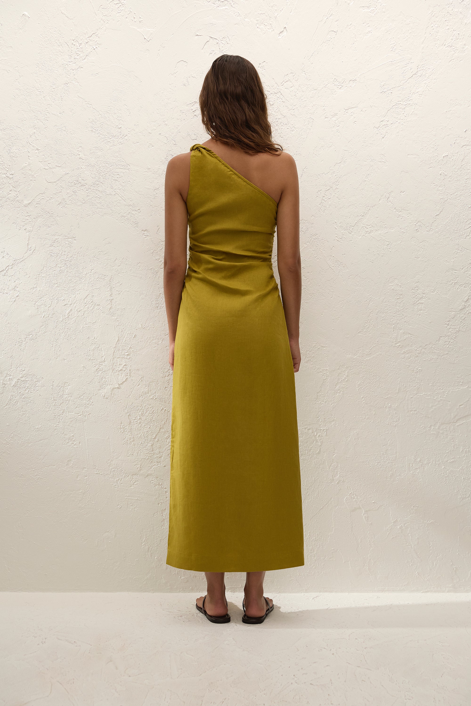 Jomana Midi Dress Olive - Image 5
