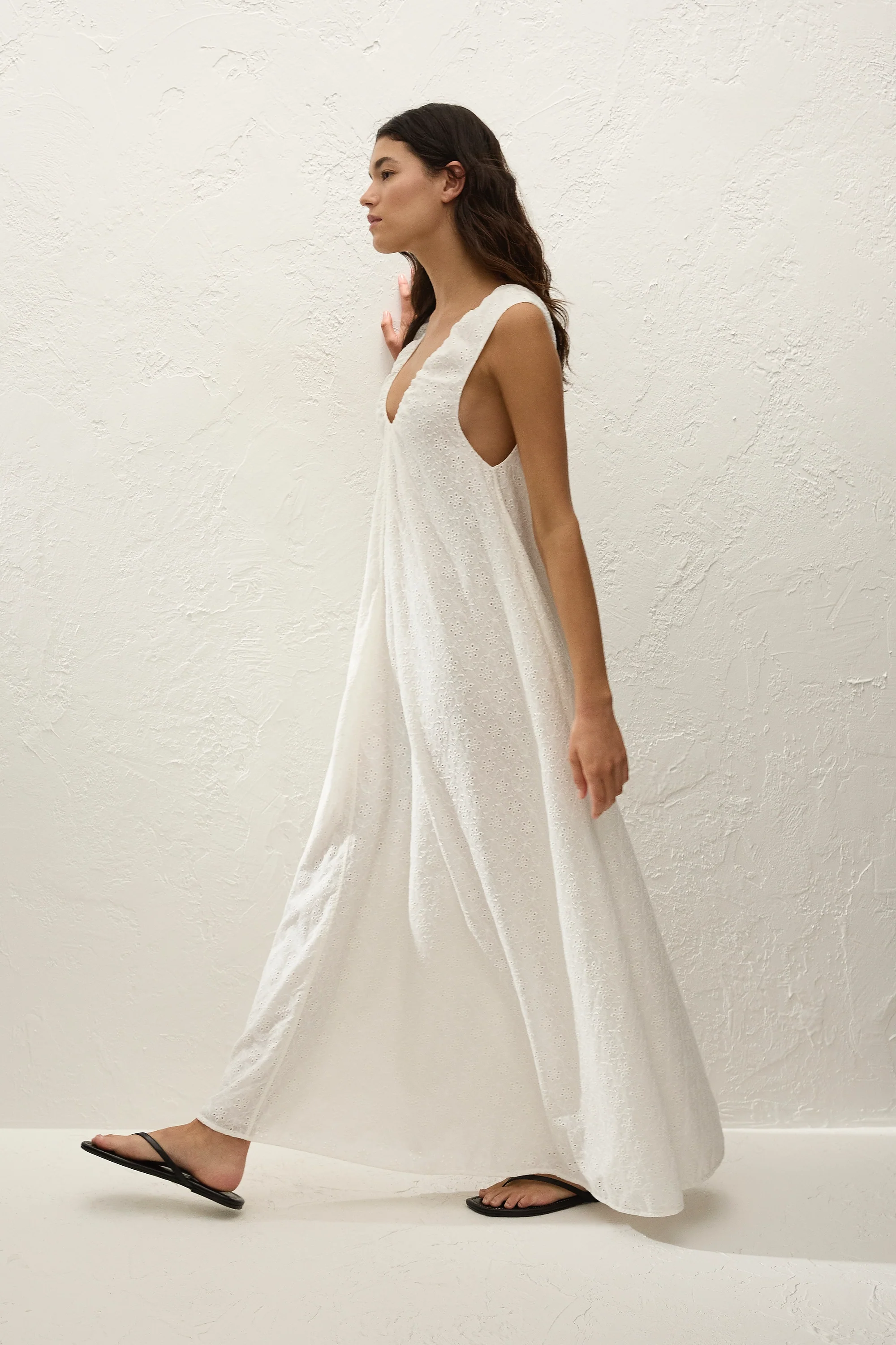 Juana Maxi Dress Valentina Broderie White - Image 4