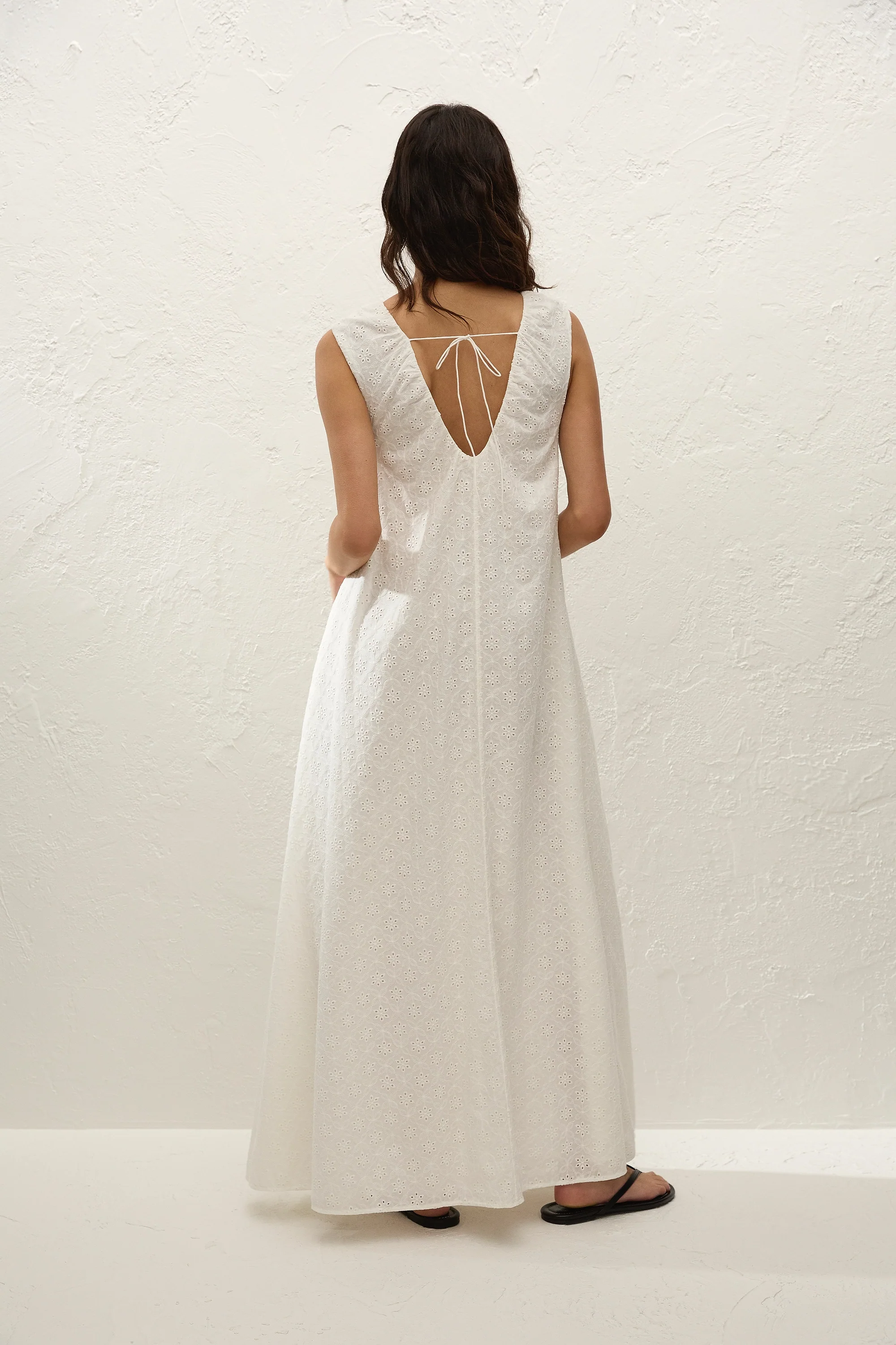 Juana Maxi Dress Valentina Broderie White - Image 6