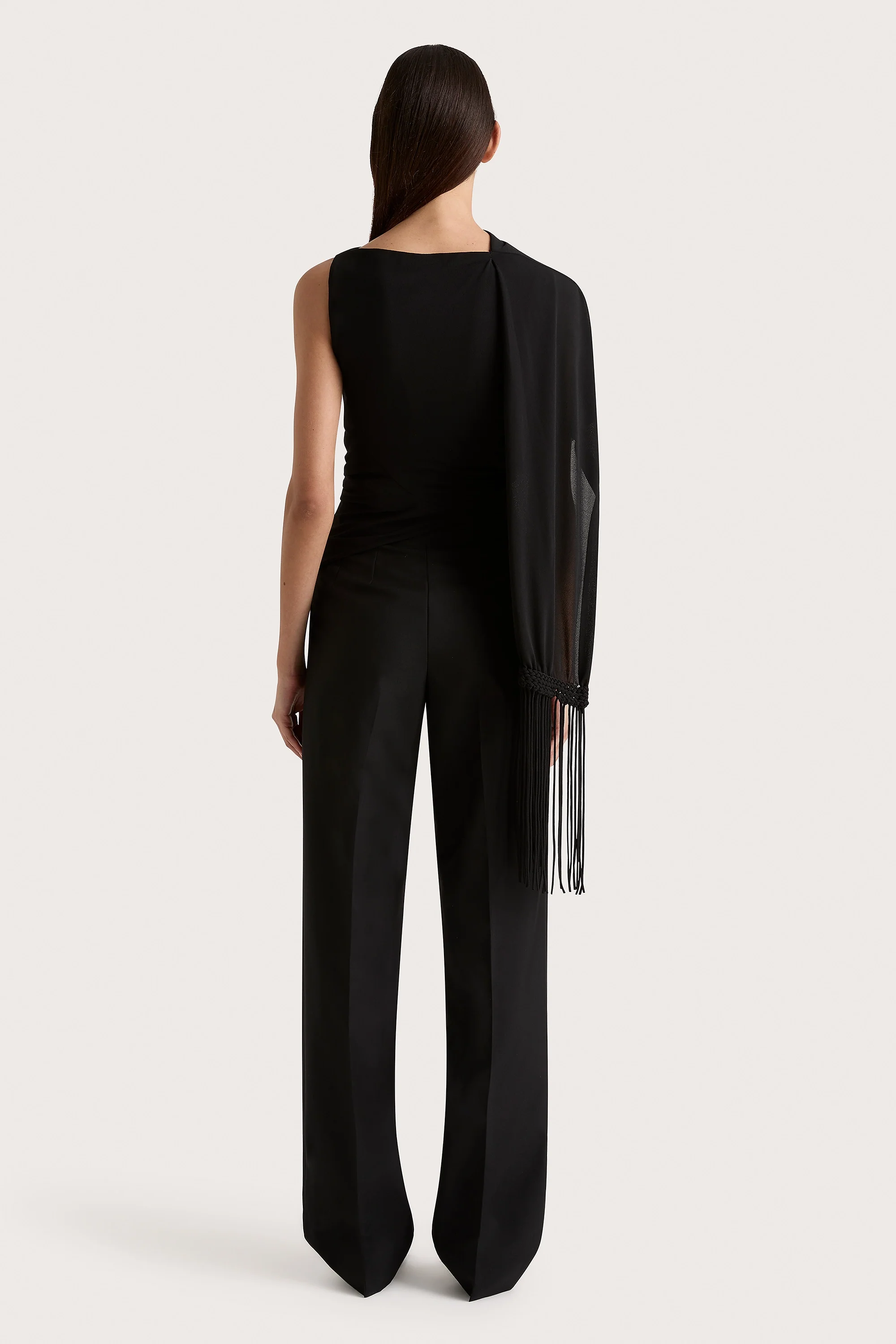 Lena High Waisted Pant Black - Final Sale - Image 4
