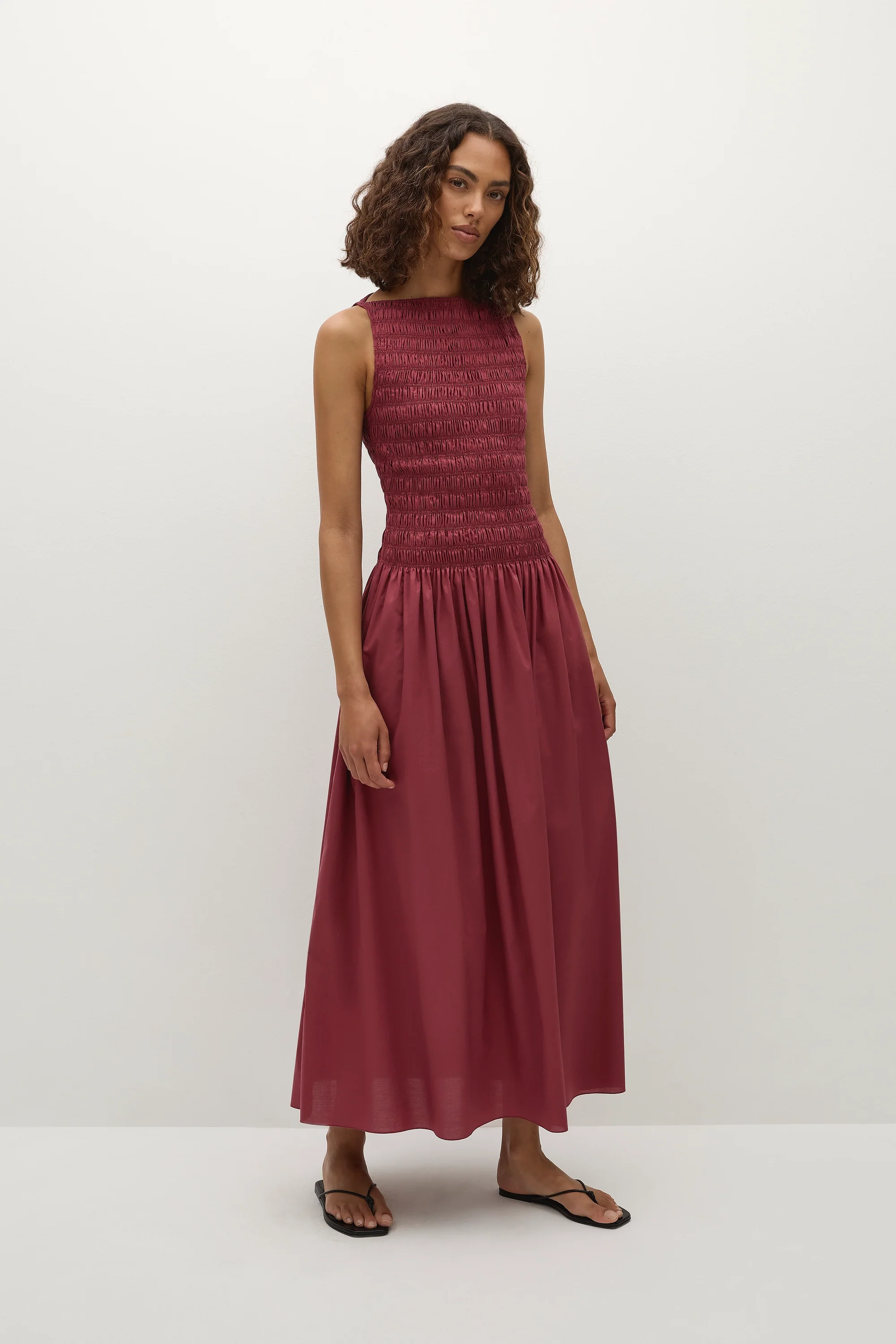 Margot Midi Dress Rhubarb - Image 3