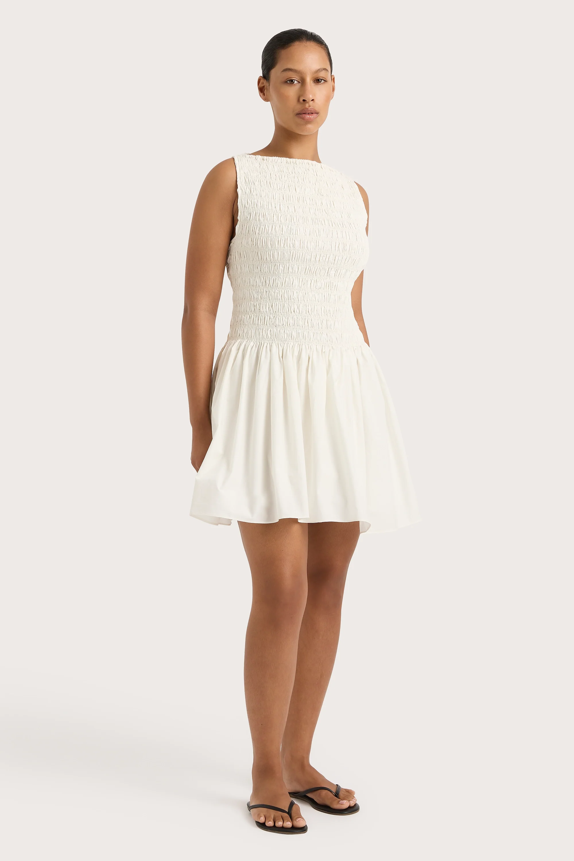 Noa Mini Dress White - Final Sale - Image 8