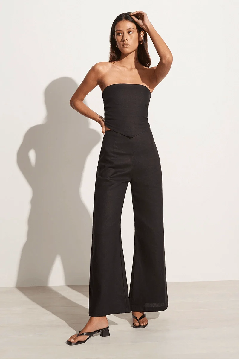 Ottavio Pants Plain Black - Final Sale - Image 3