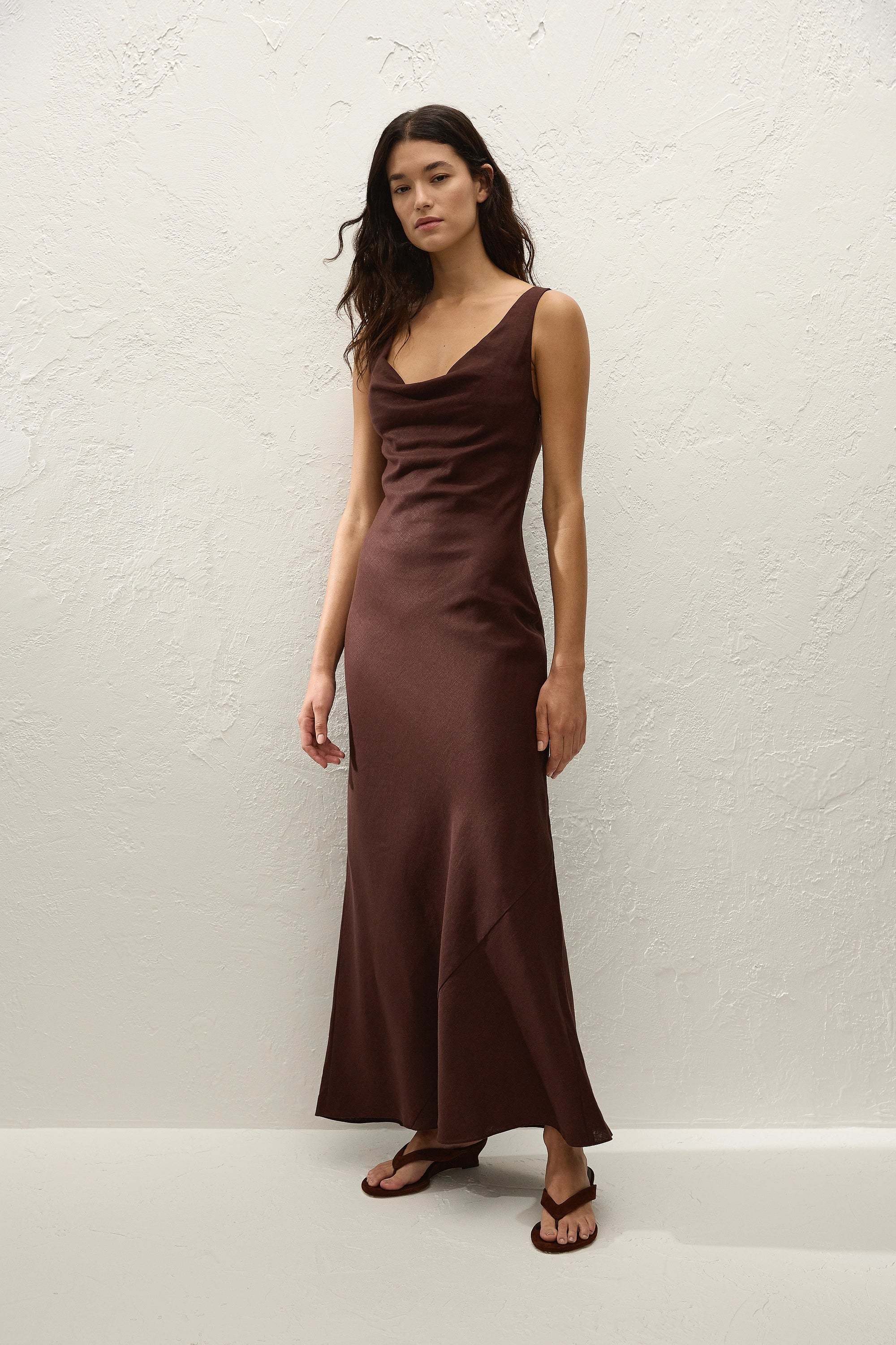 Paloma Maxi Dress Carob - Image 3