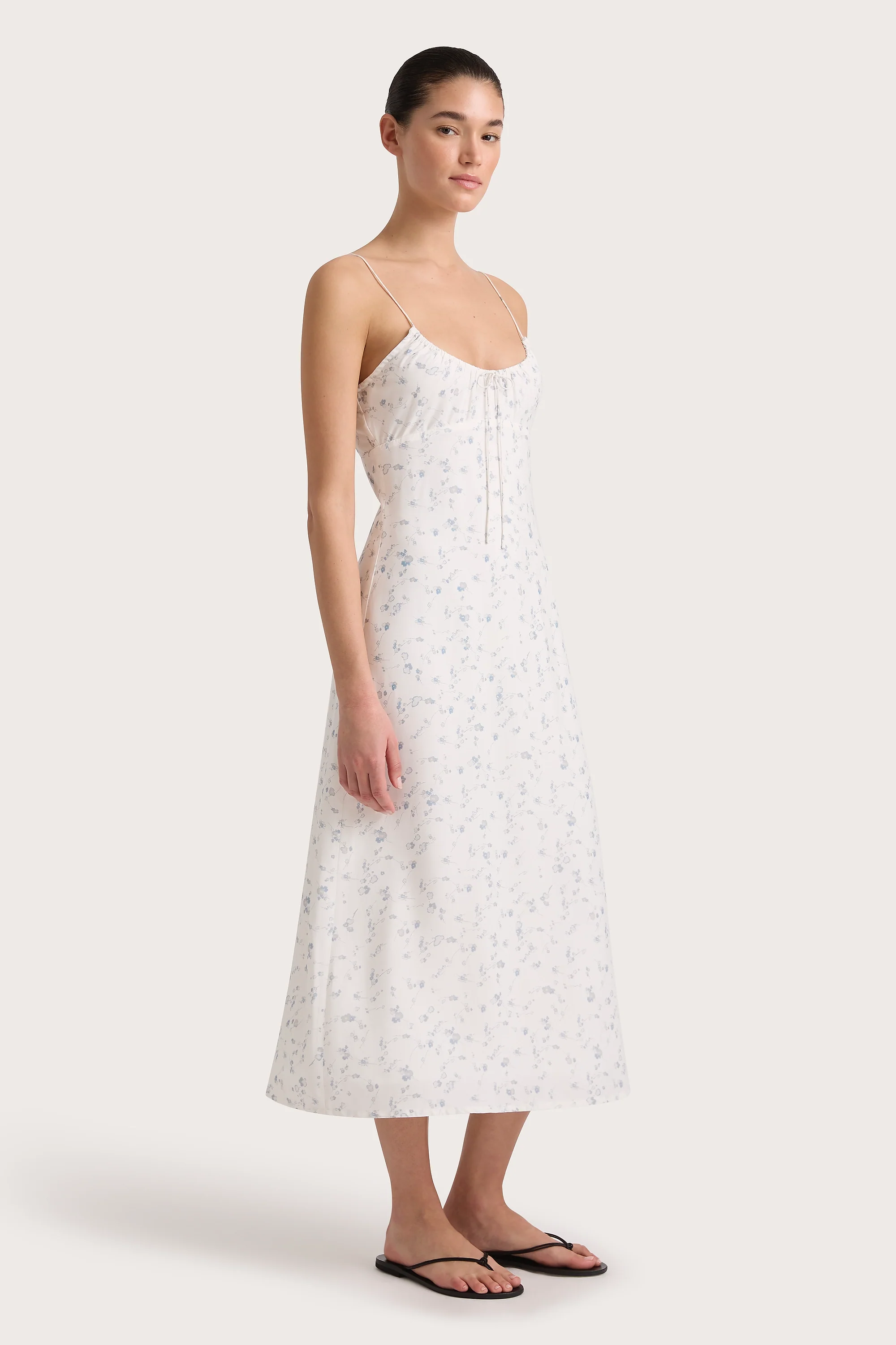 Pau Dress Blossom Egg Shell Powder Blue - Final Sale - Image 3