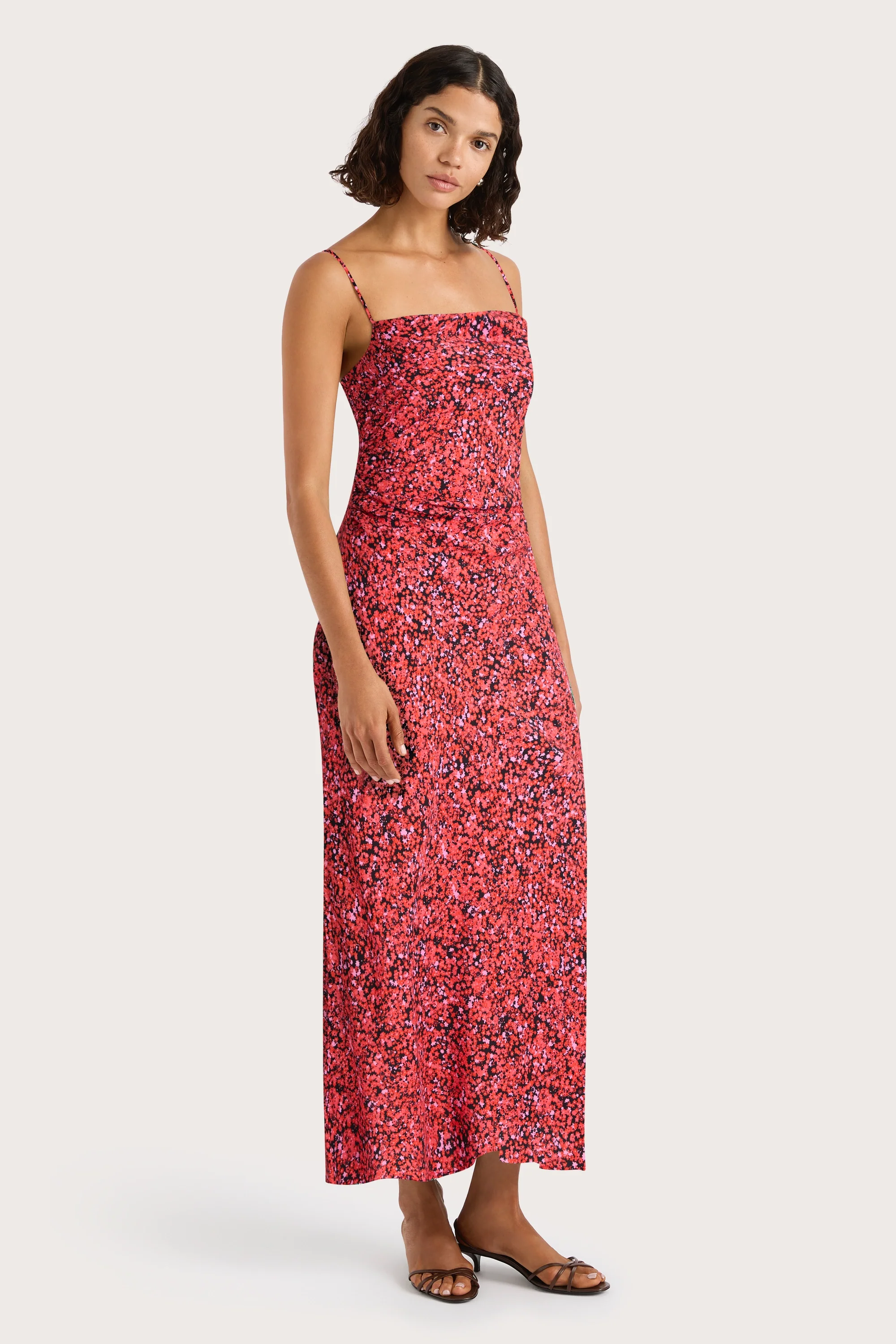 Rosas Midi Dress Meander Micro Red - Final Sale - Image 3