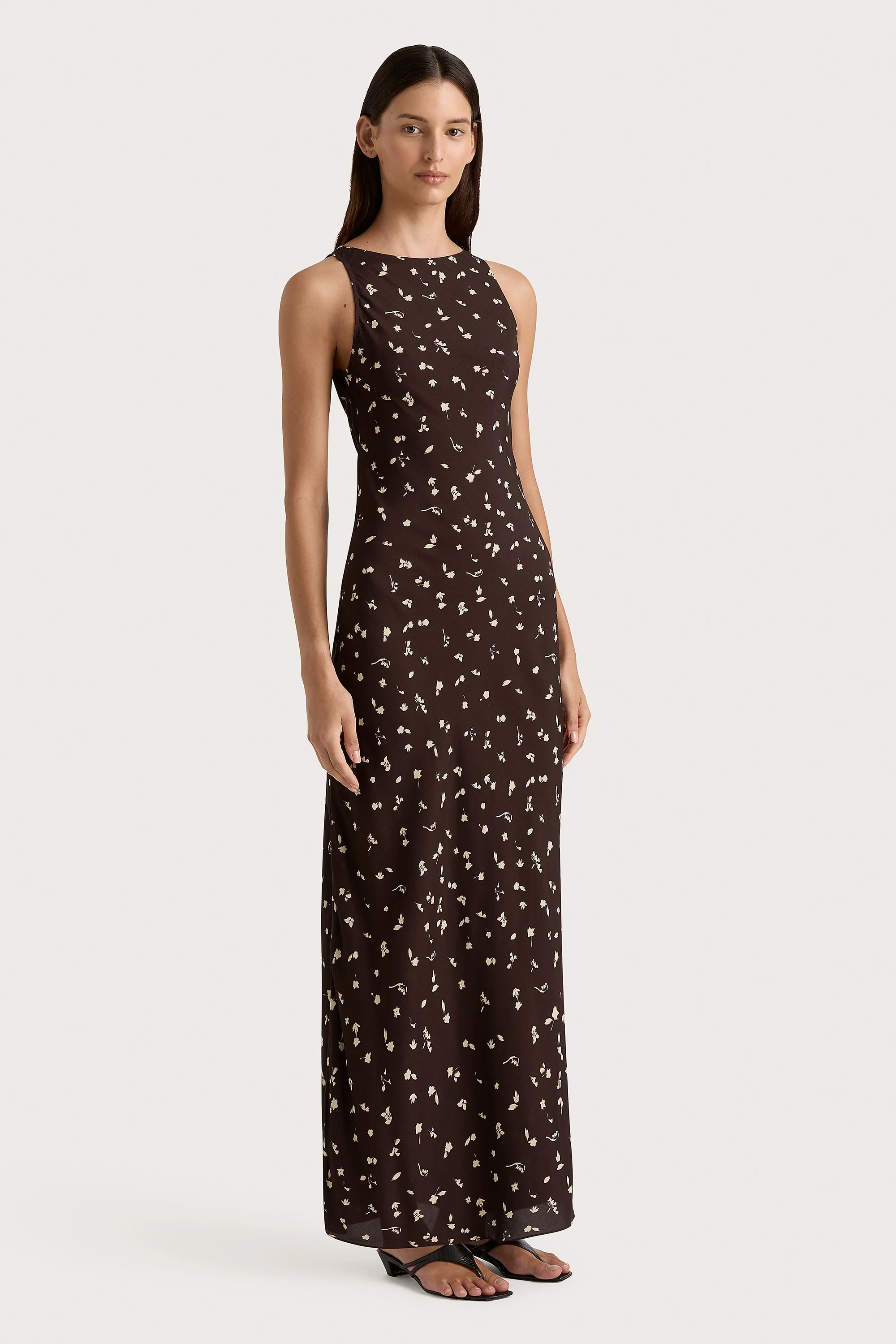 Silya Maxi Dress Clover Brown - Final Sale - Image 3
