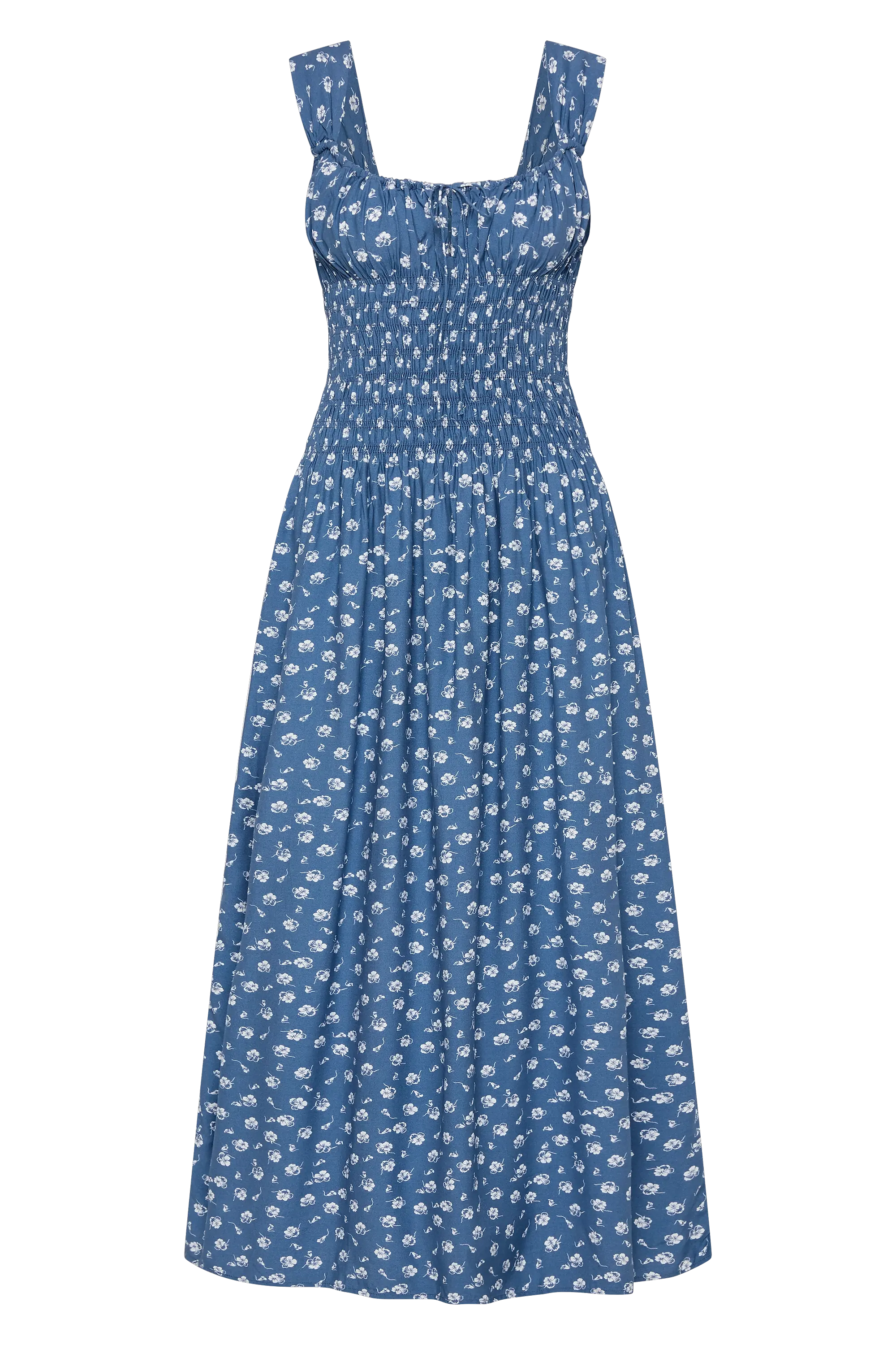 Yerres Midi Dress Floral Blue - Final Sale - Image 5
