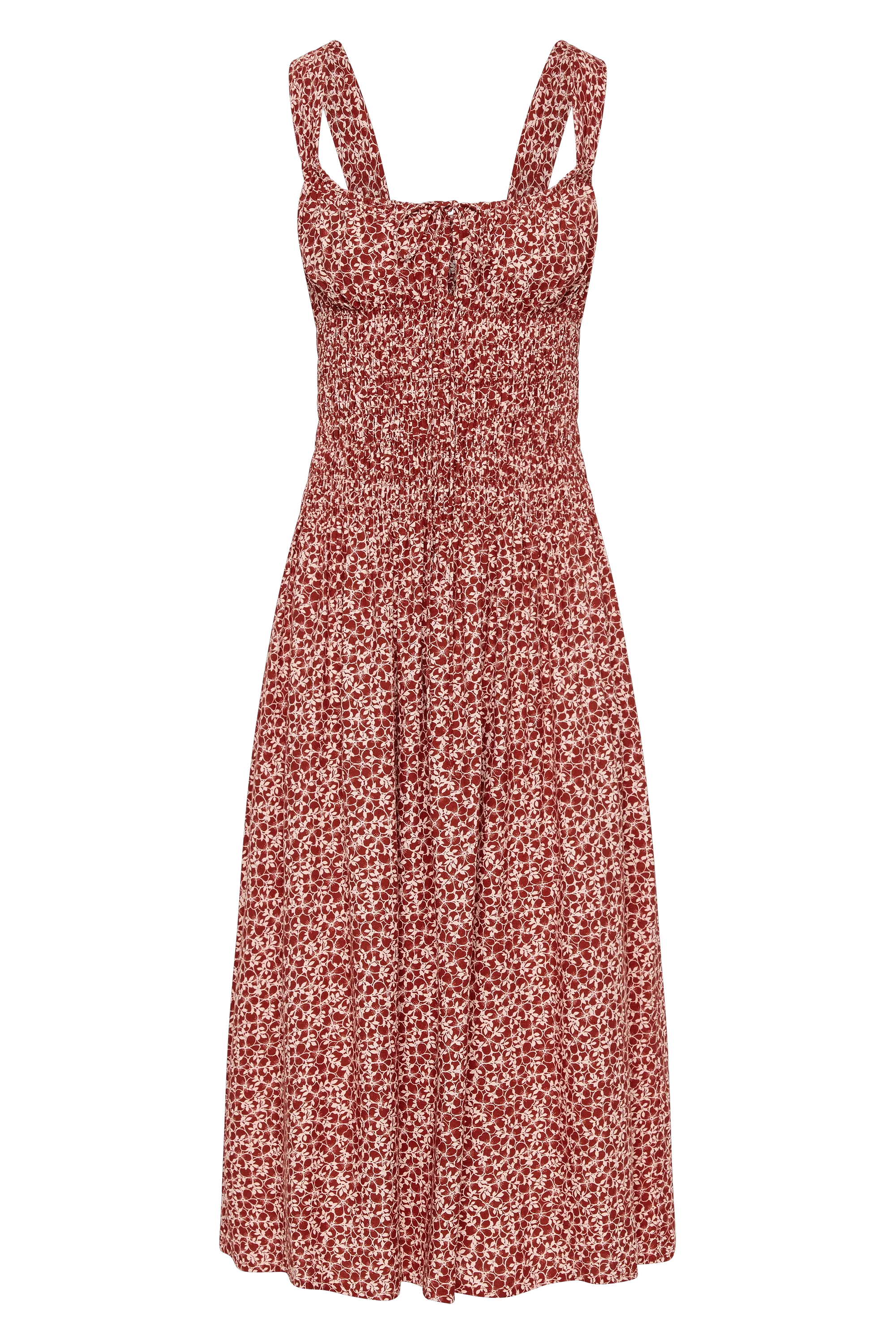 Yerres Midi Dress Peony Stamp Garnet - Final Sale - Image 10